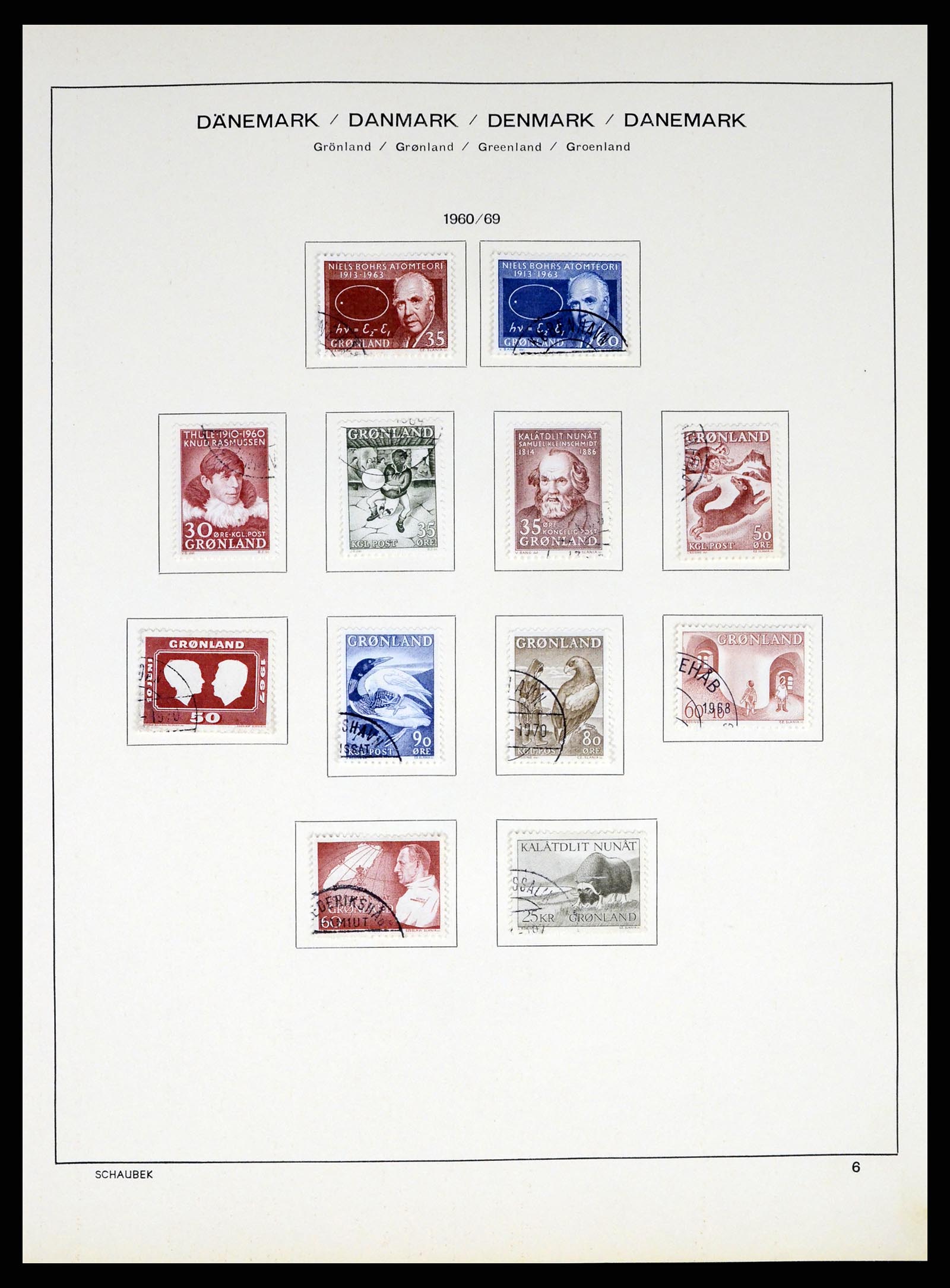 37314 008 - Postzegelverzameling 37314 Groenland 1938-2010.