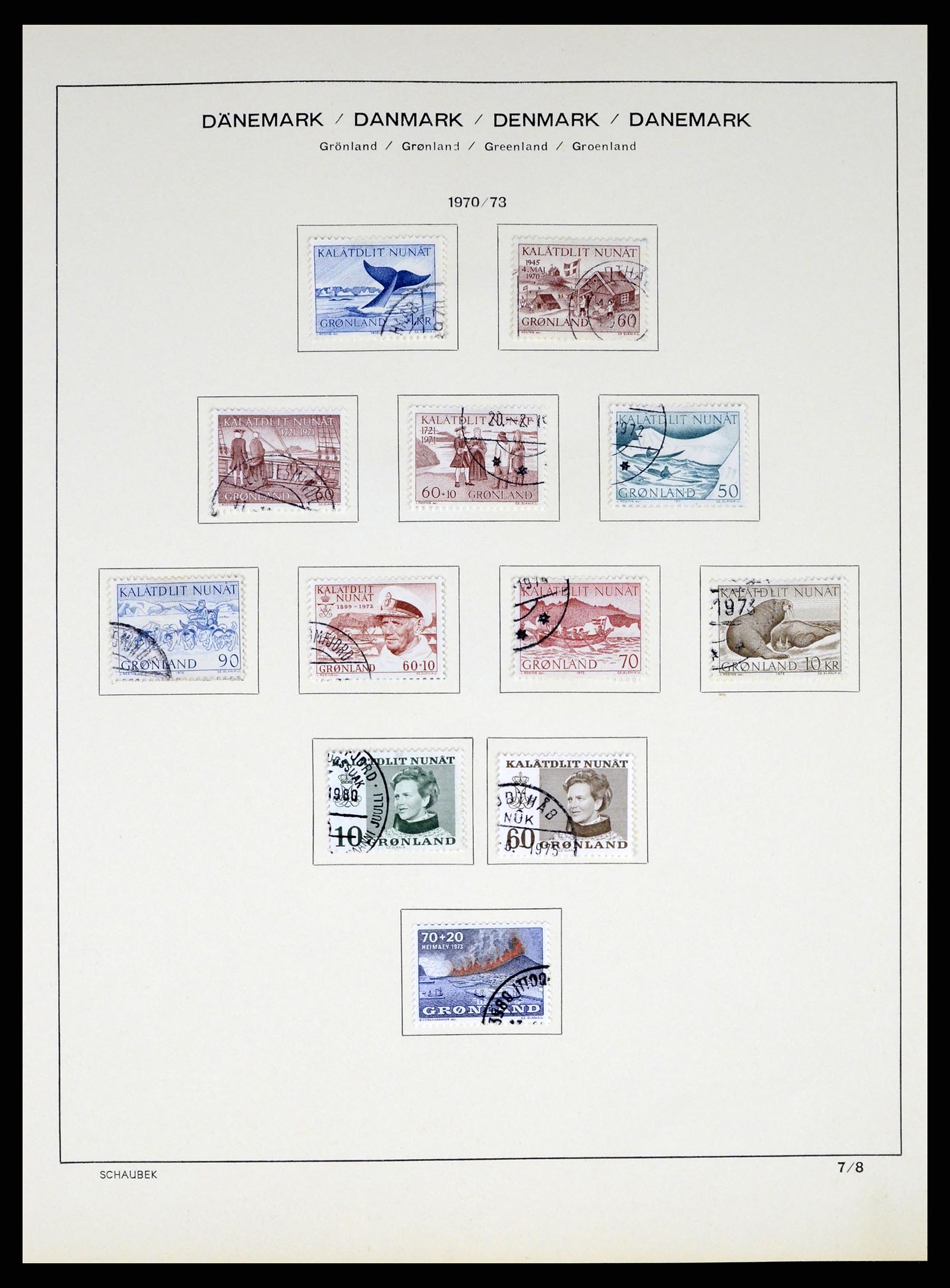 37314 009 - Postzegelverzameling 37314 Groenland 1938-2010.