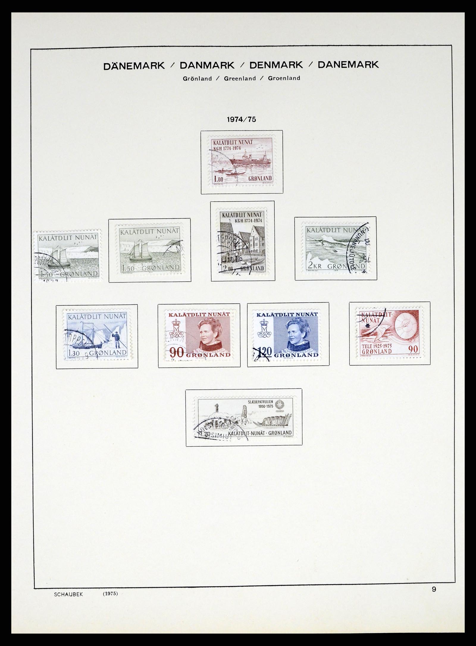 37314 011 - Postzegelverzameling 37314 Groenland 1938-2010.