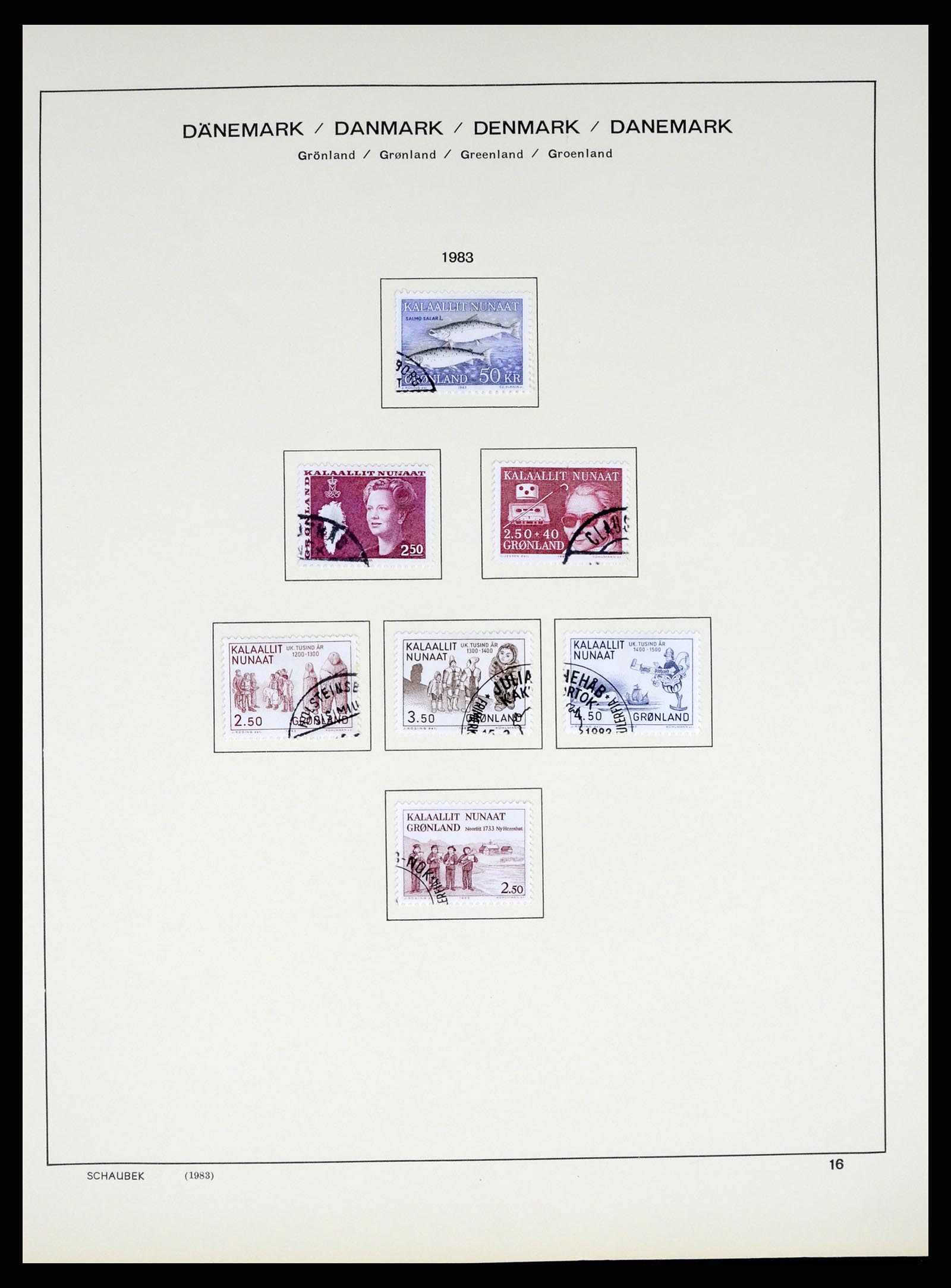 37314 018 - Postzegelverzameling 37314 Groenland 1938-2010.