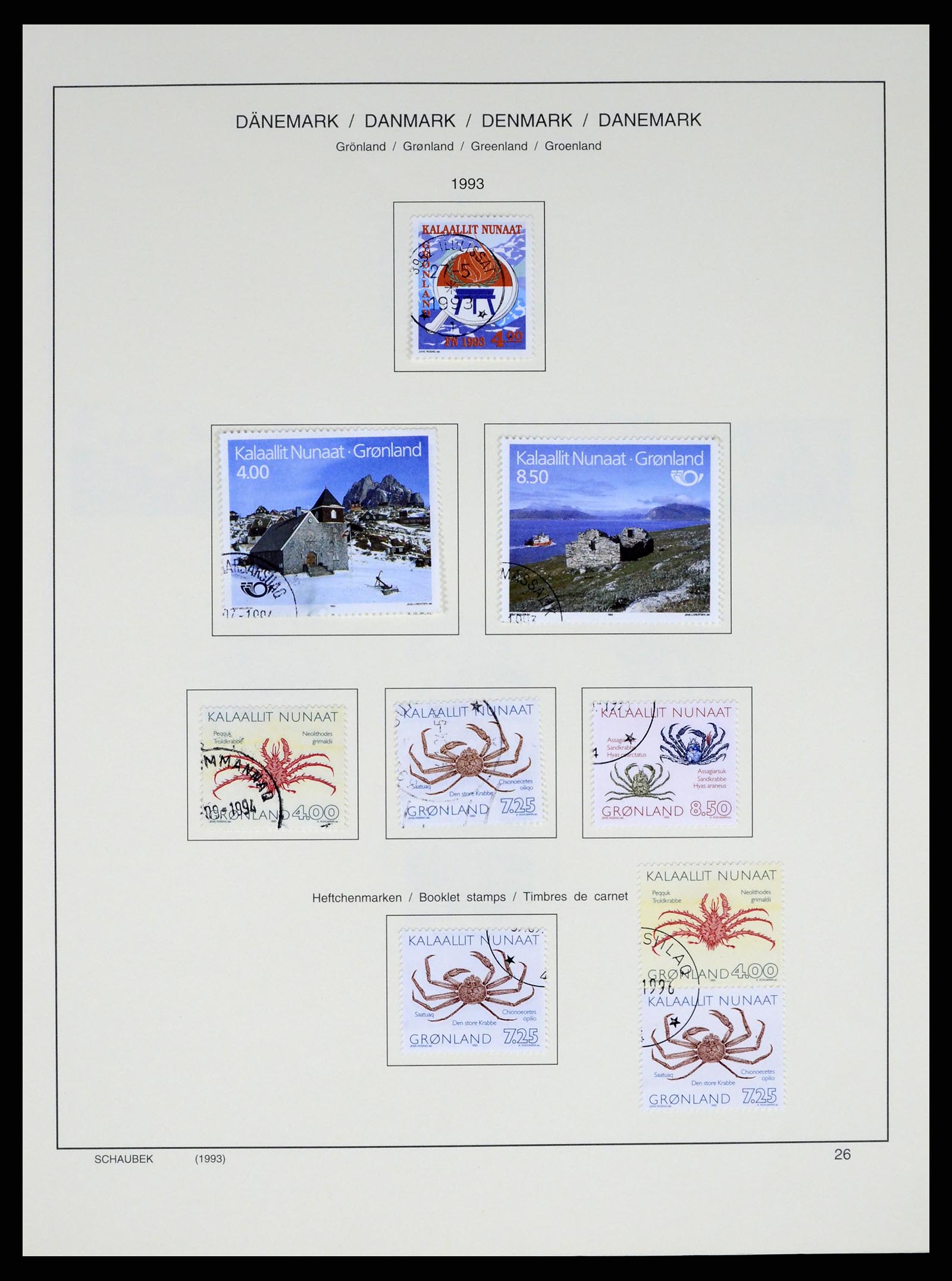 37314 028 - Postzegelverzameling 37314 Groenland 1938-2010.