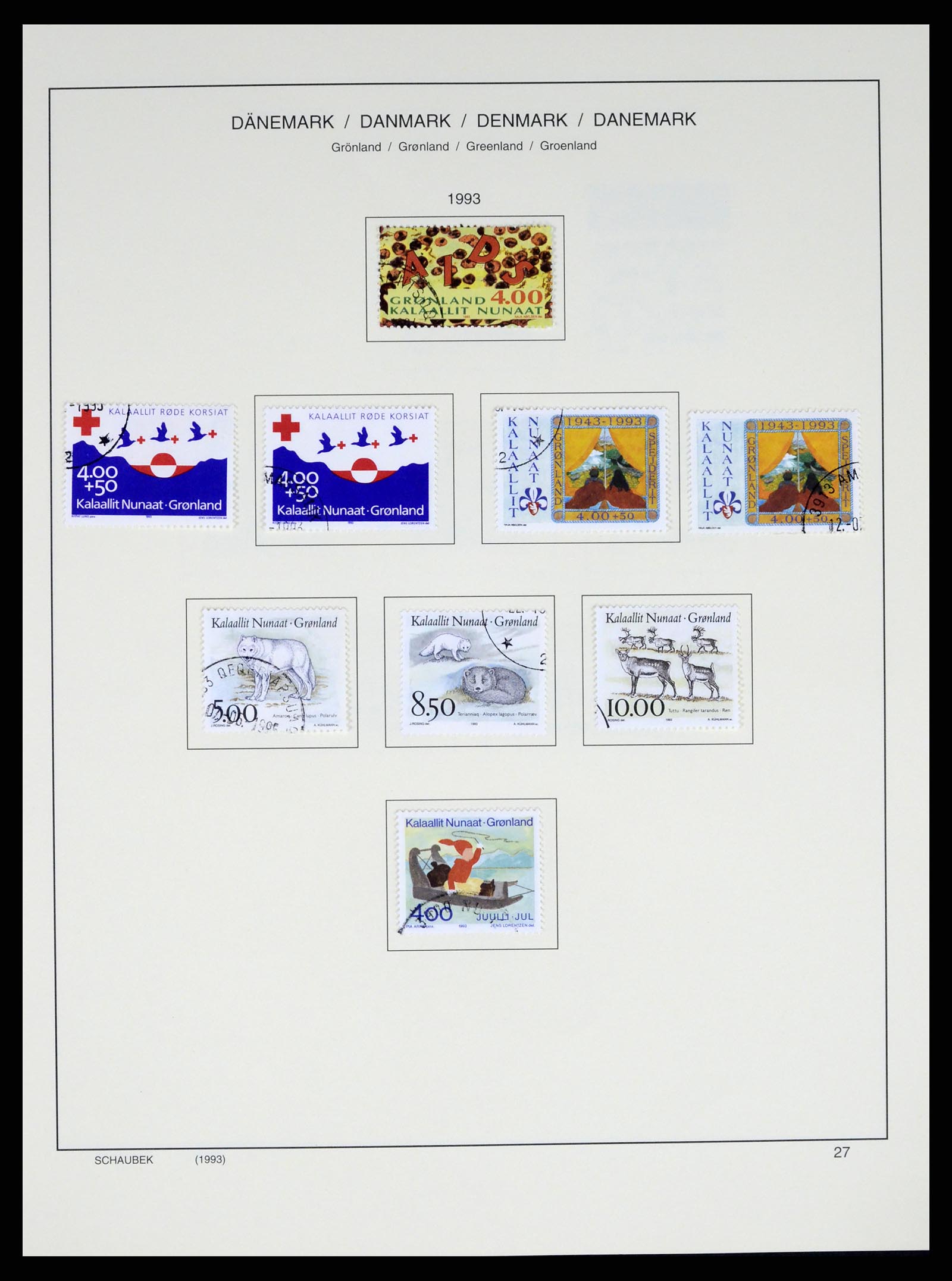 37314 029 - Postzegelverzameling 37314 Groenland 1938-2010.