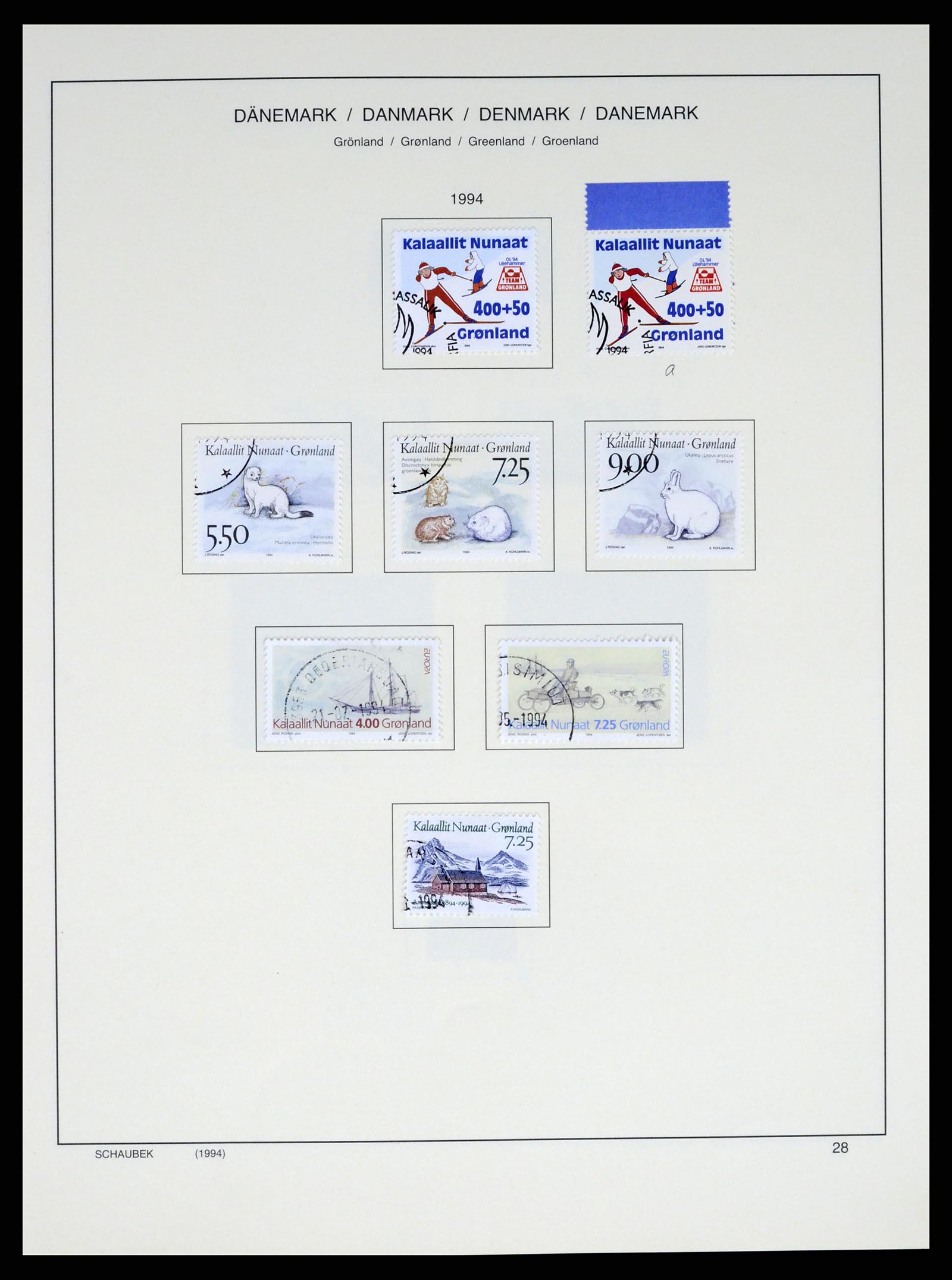 37314 030 - Postzegelverzameling 37314 Groenland 1938-2010.