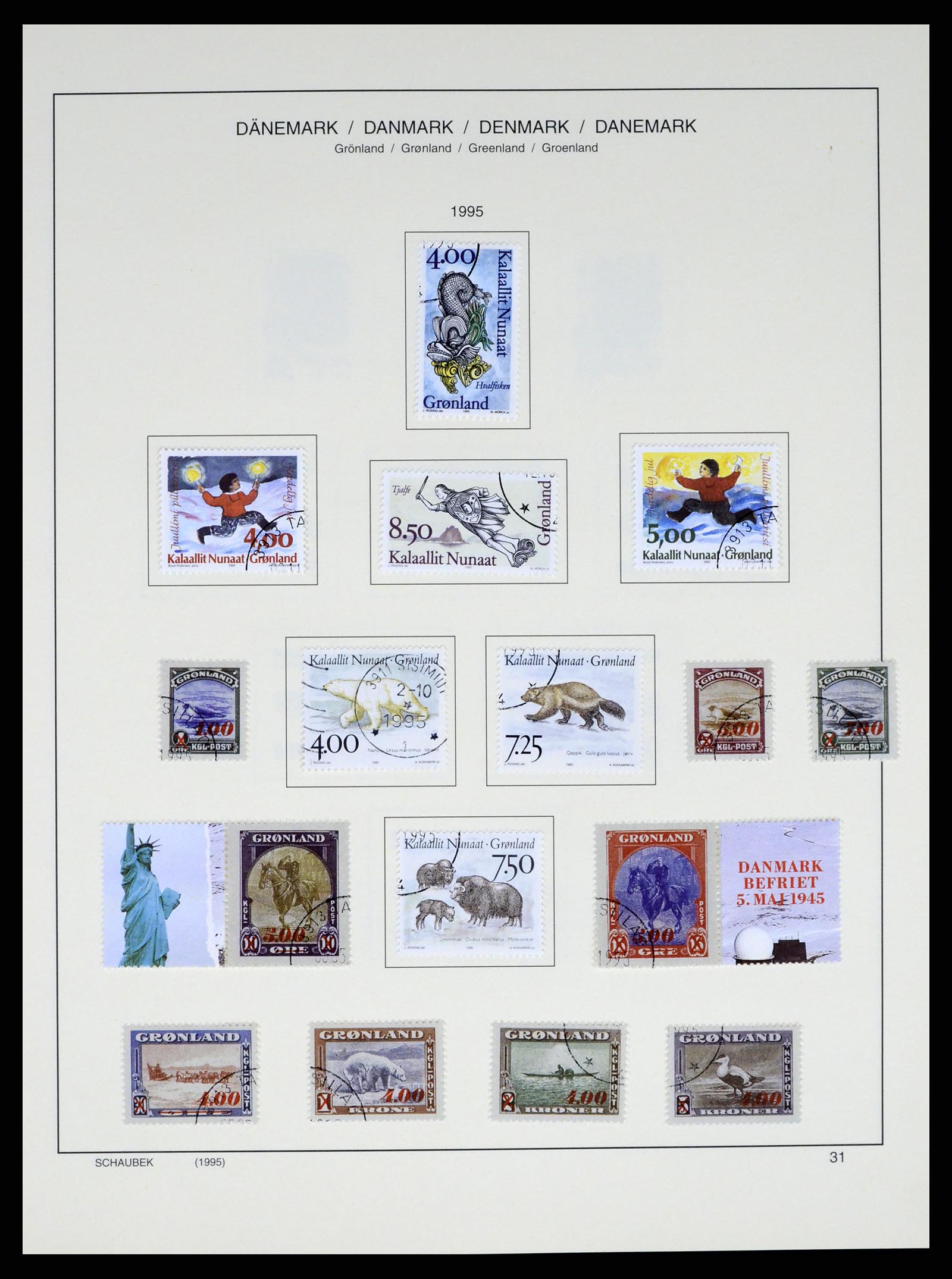 37314 033 - Postzegelverzameling 37314 Groenland 1938-2010.