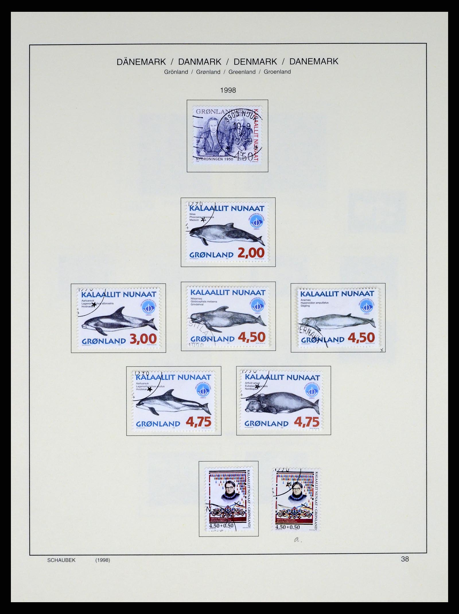 37314 040 - Postzegelverzameling 37314 Groenland 1938-2010.