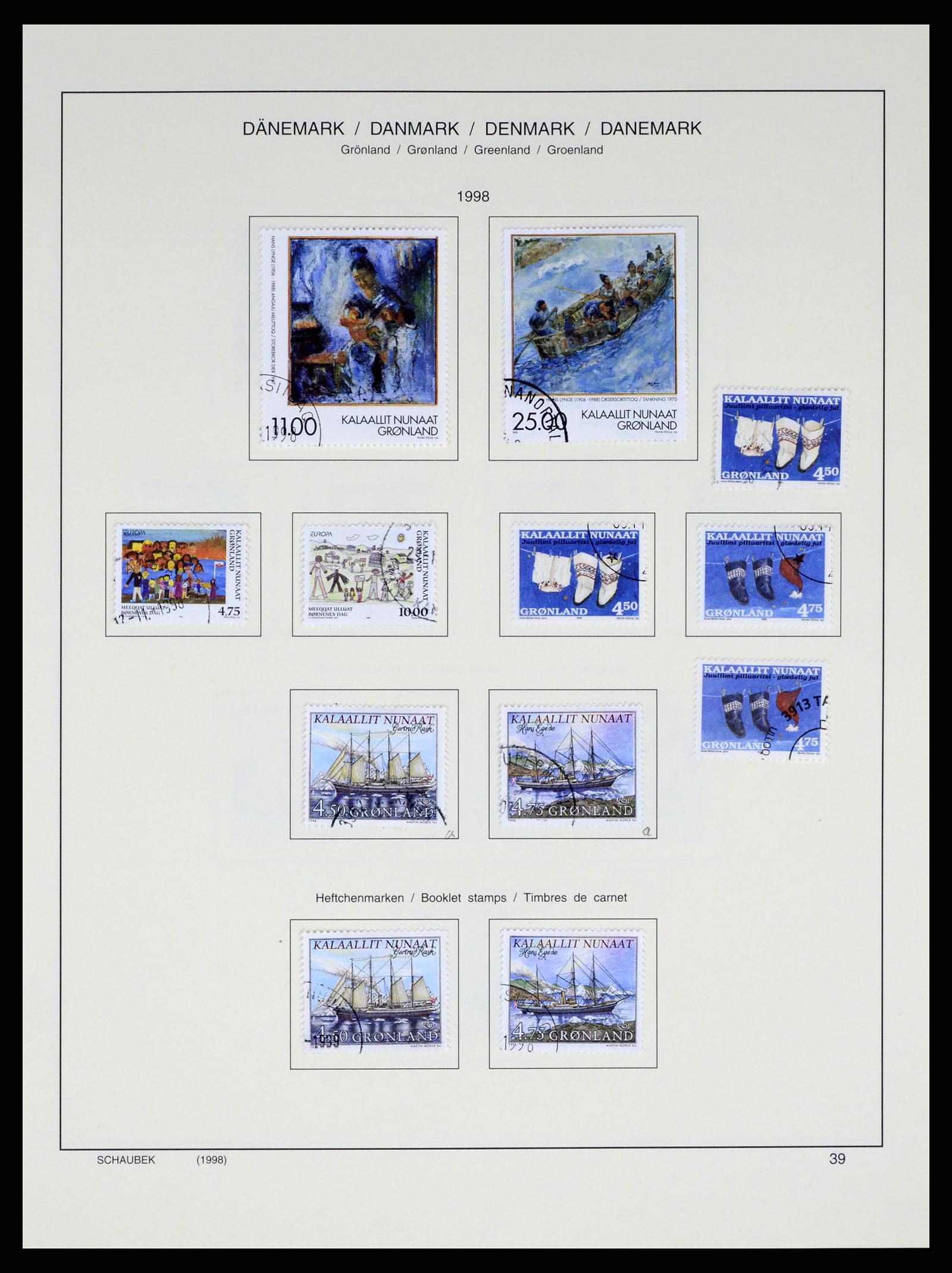 37314 041 - Postzegelverzameling 37314 Groenland 1938-2010.