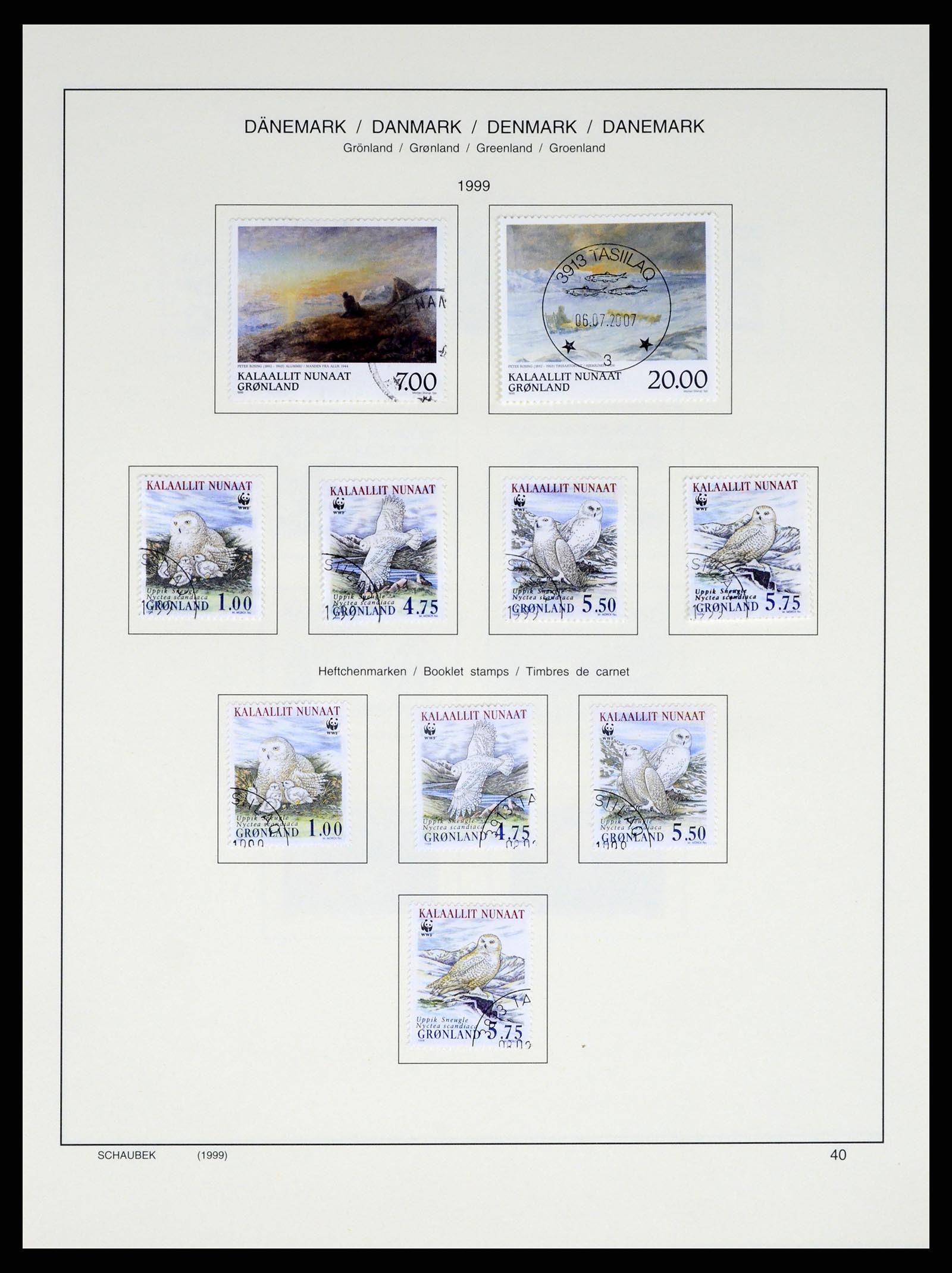 37314 042 - Postzegelverzameling 37314 Groenland 1938-2010.