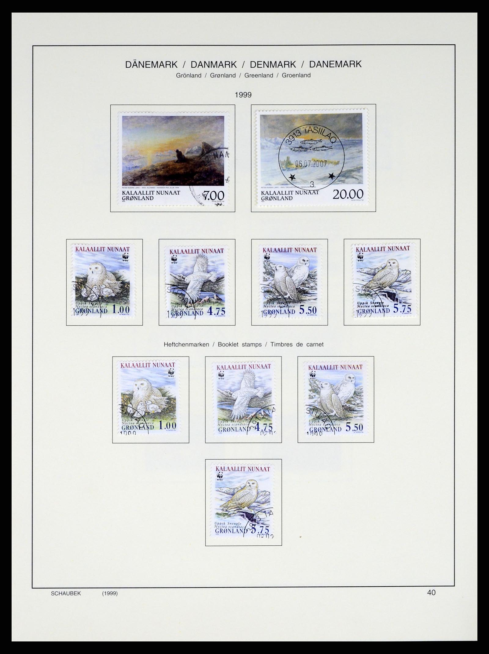 37314 043 - Postzegelverzameling 37314 Groenland 1938-2010.