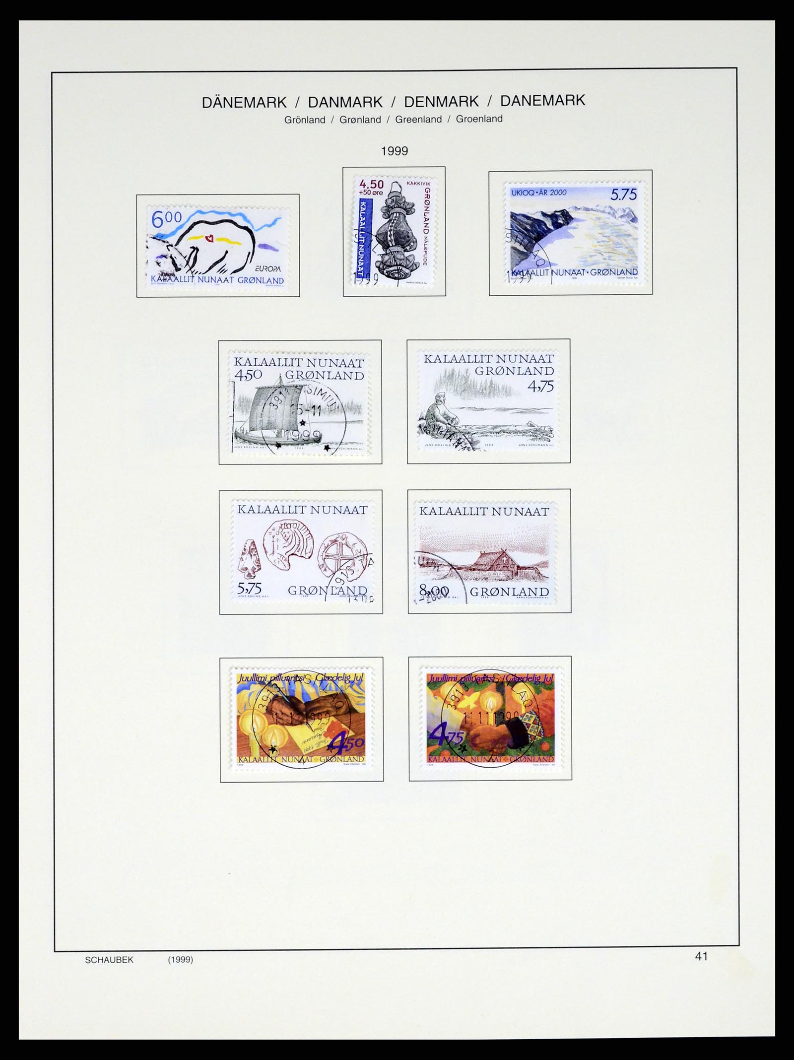 37314 044 - Postzegelverzameling 37314 Groenland 1938-2010.