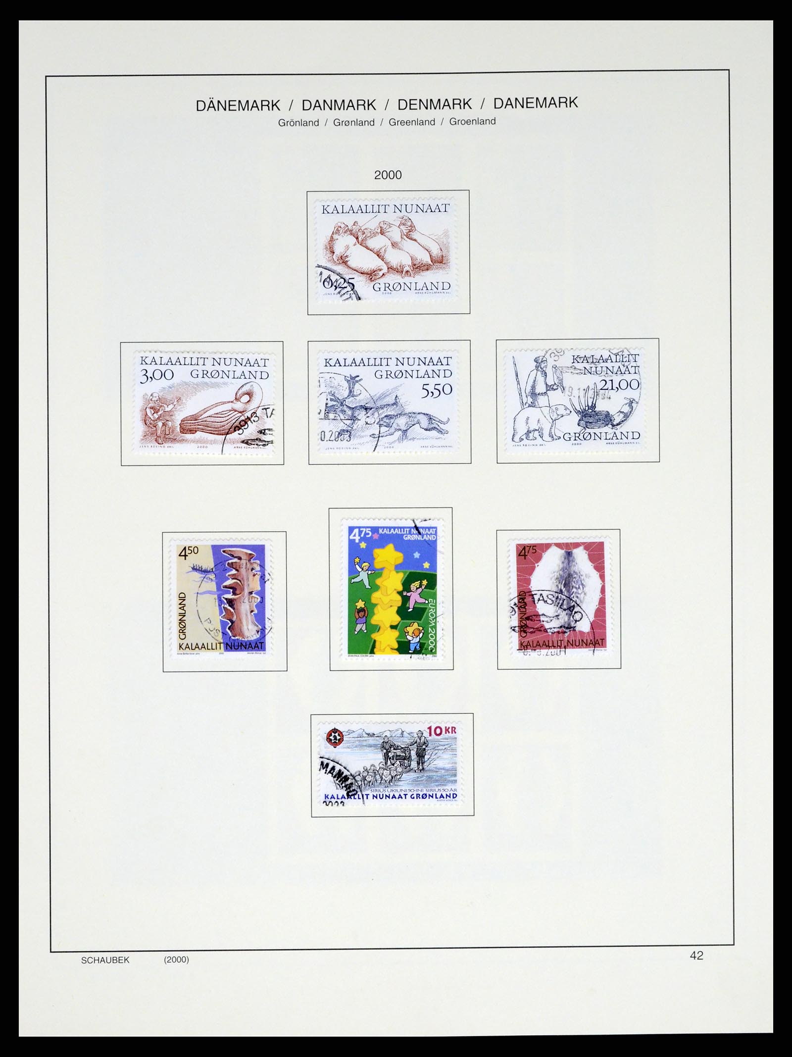 37314 045 - Postzegelverzameling 37314 Groenland 1938-2010.