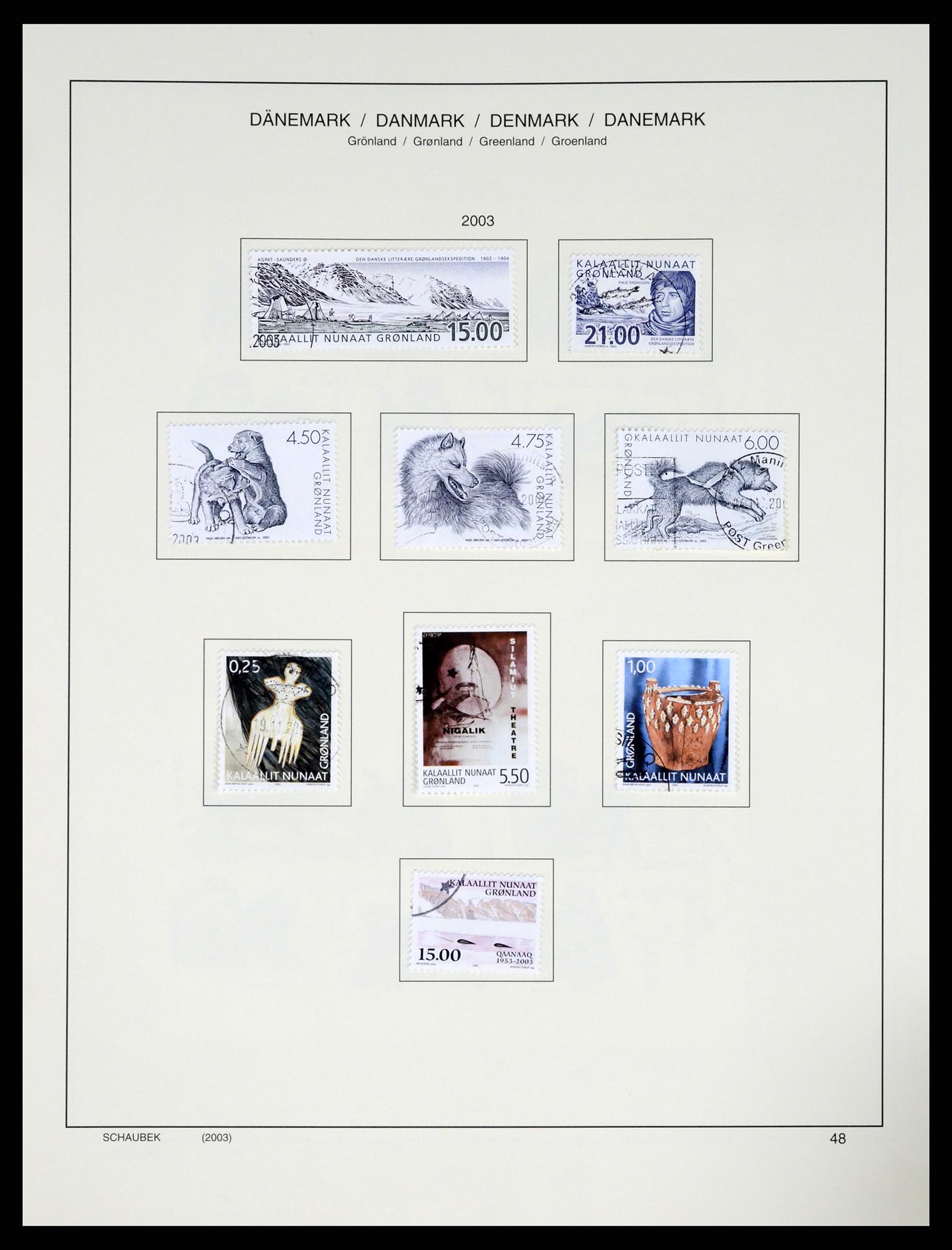 37314 054 - Postzegelverzameling 37314 Groenland 1938-2010.