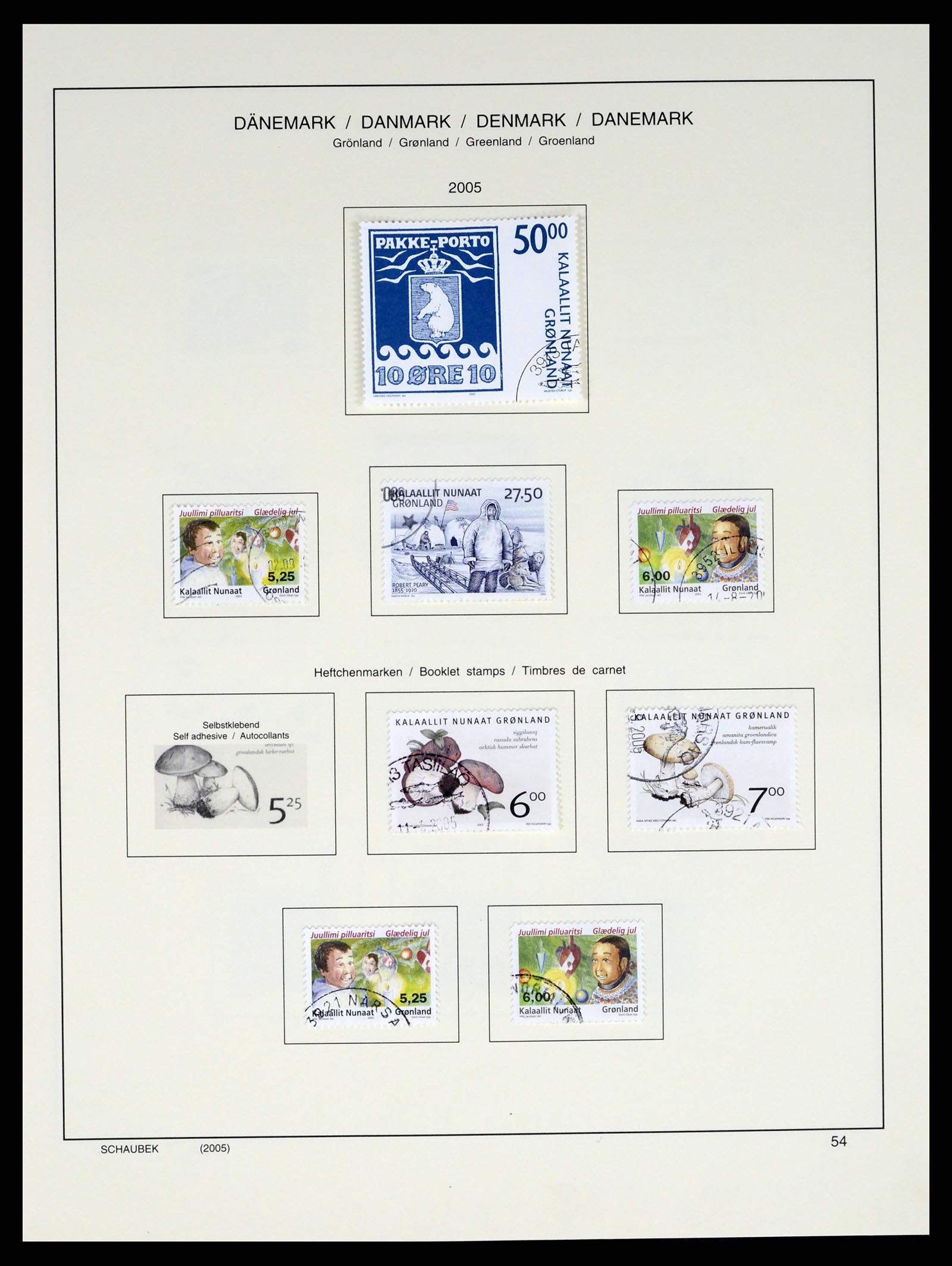 37314 063 - Postzegelverzameling 37314 Groenland 1938-2010.