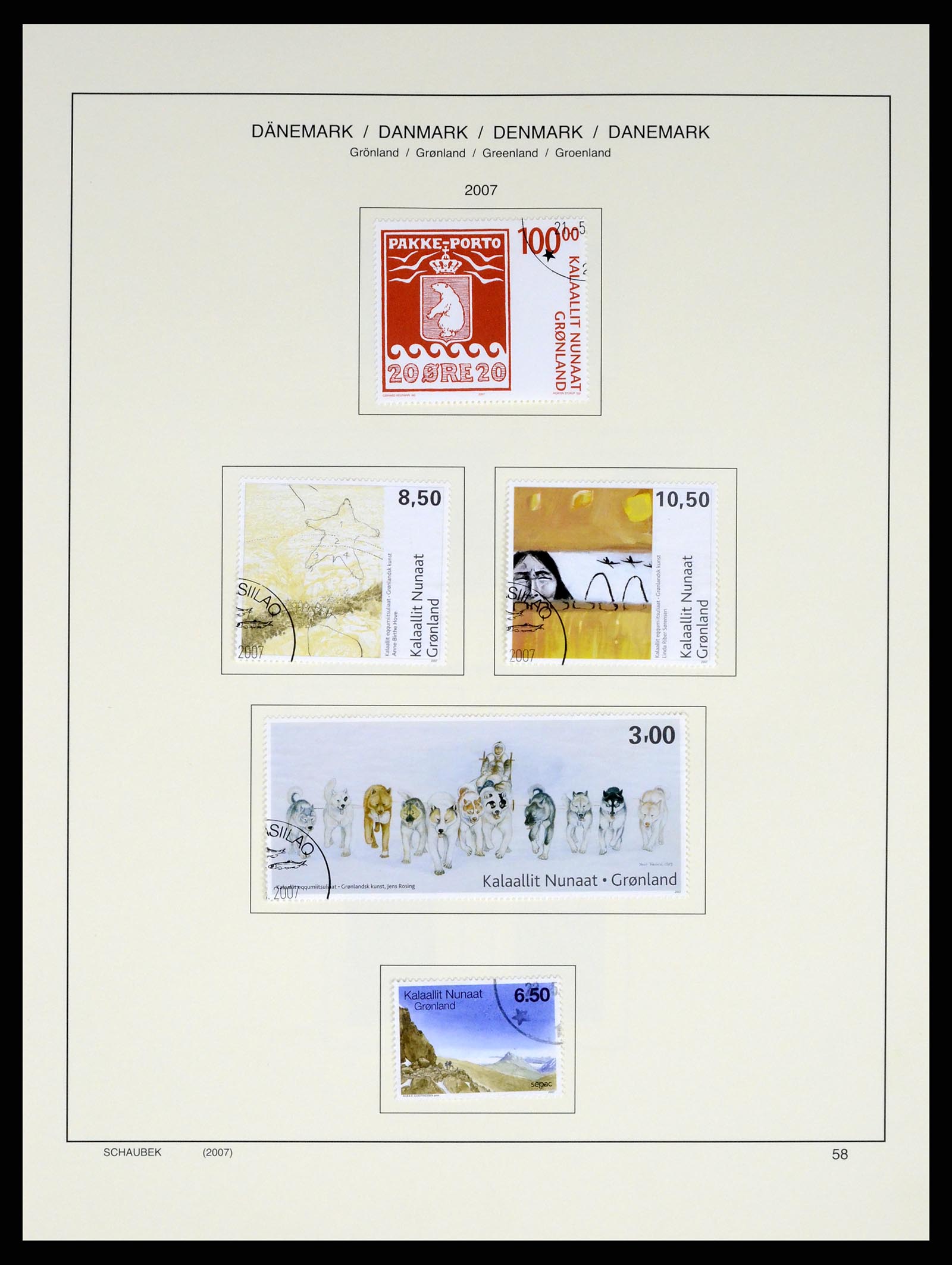 37314 067 - Postzegelverzameling 37314 Groenland 1938-2010.