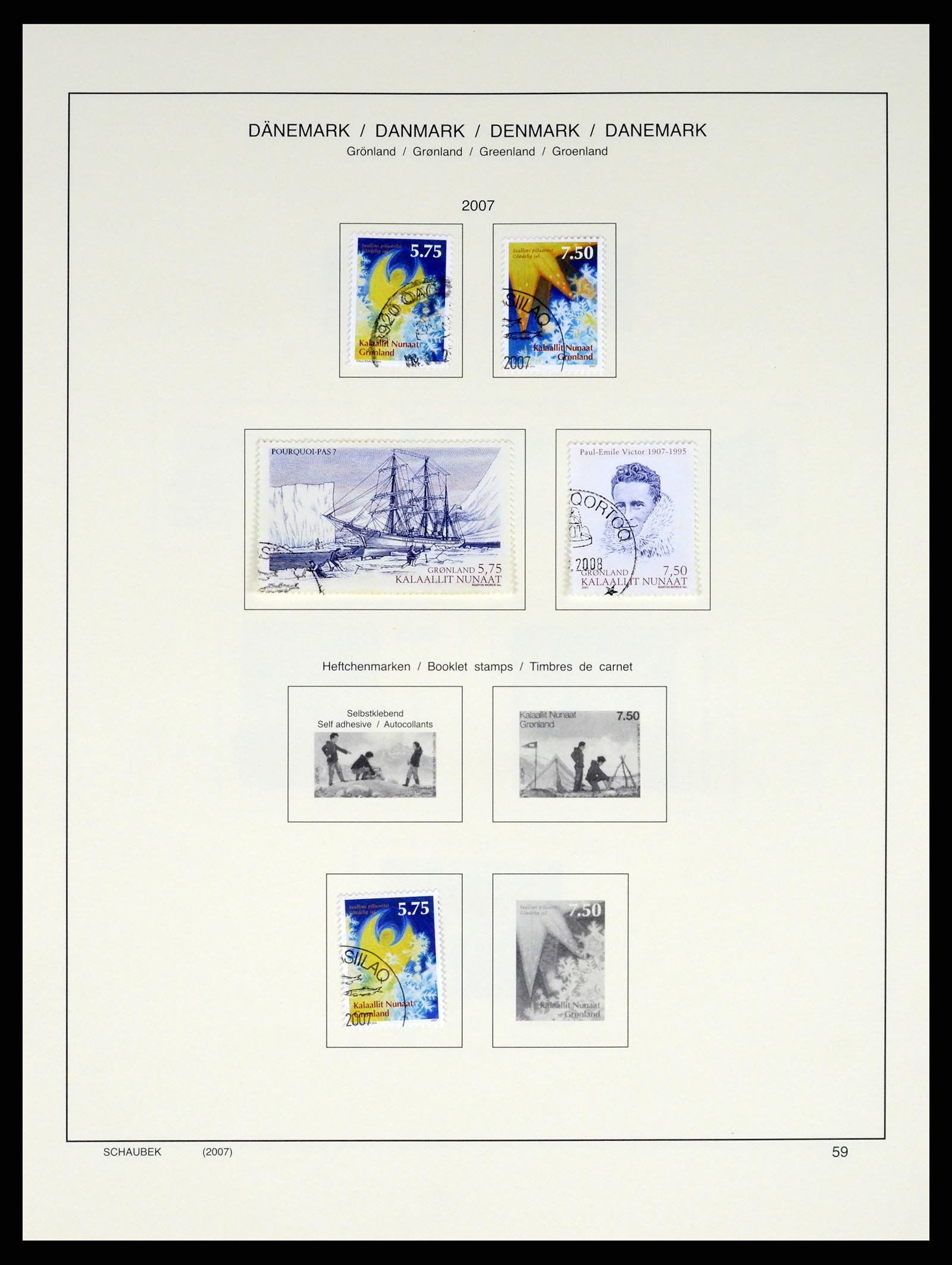 37314 068 - Postzegelverzameling 37314 Groenland 1938-2010.