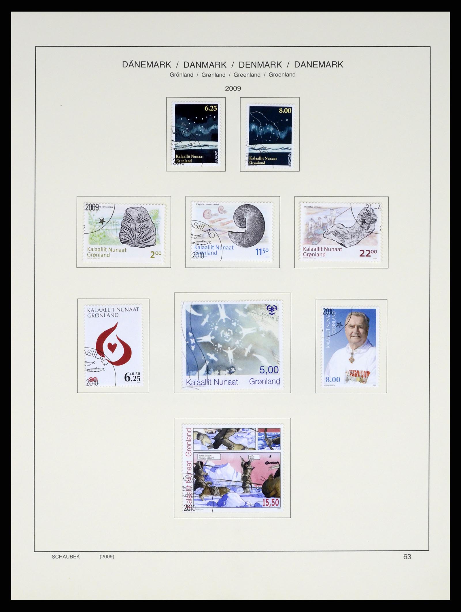 37314 072 - Postzegelverzameling 37314 Groenland 1938-2010.