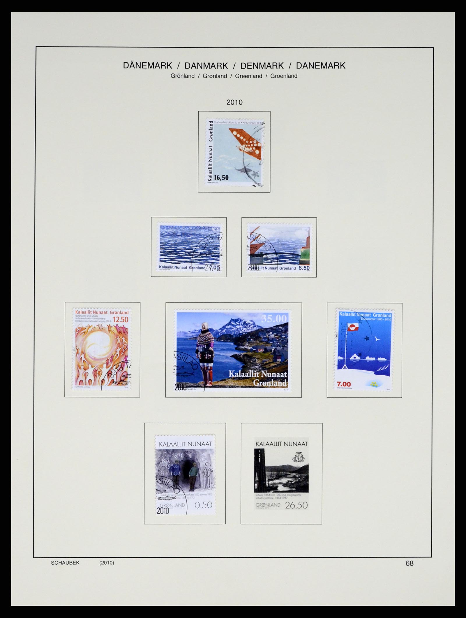 37314 077 - Postzegelverzameling 37314 Groenland 1938-2010.