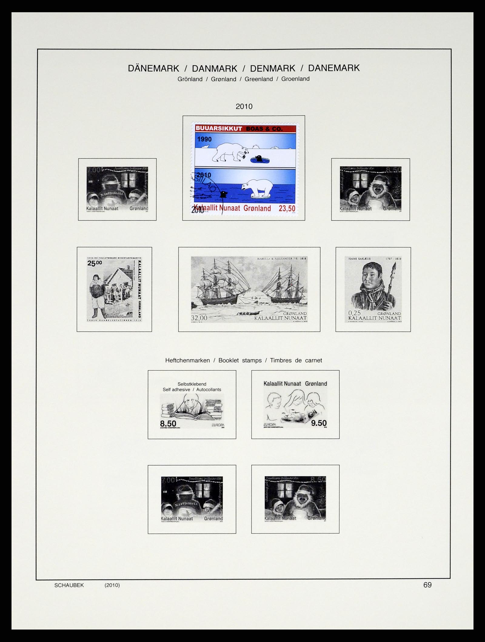37314 078 - Postzegelverzameling 37314 Groenland 1938-2010.