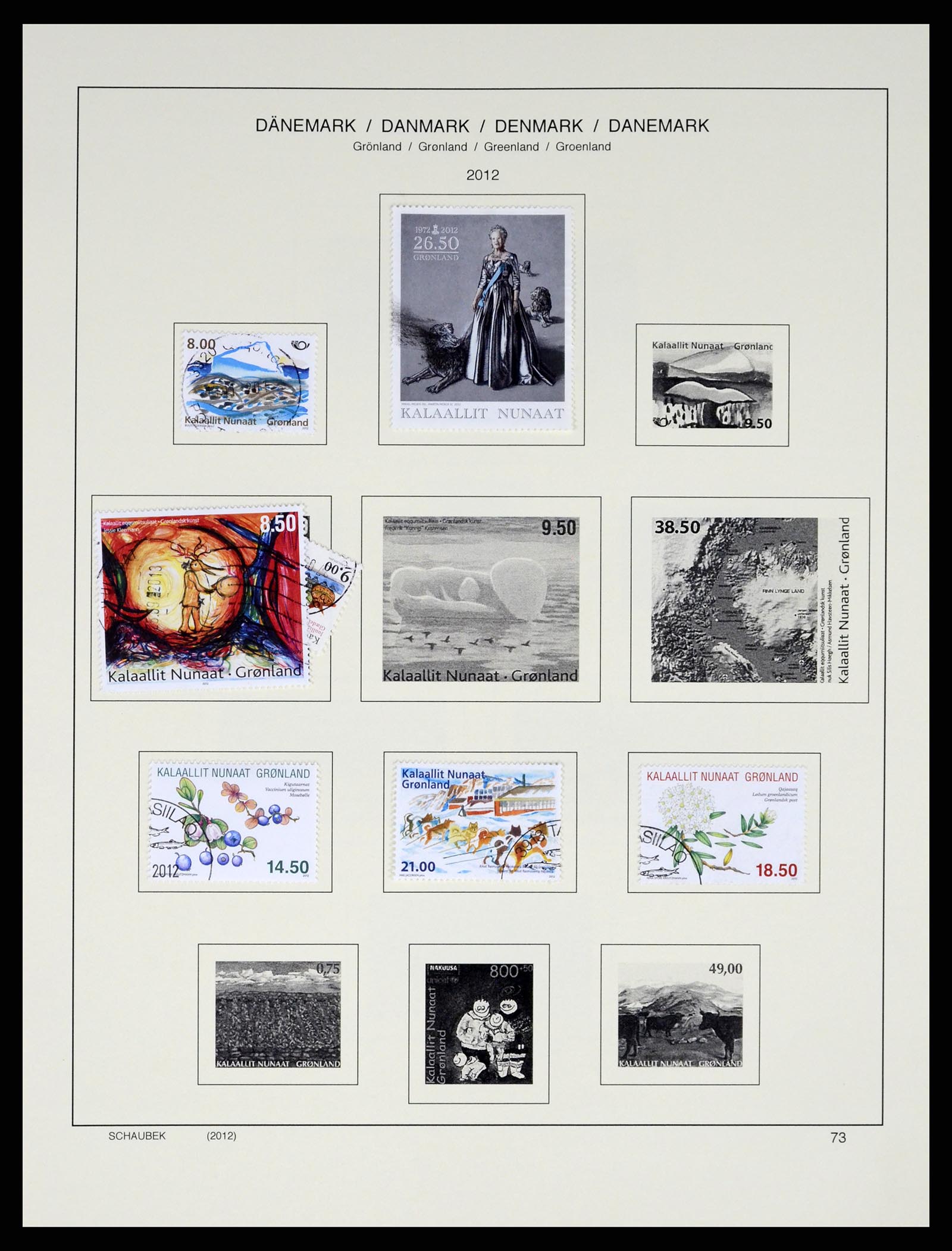 37314 080 - Postzegelverzameling 37314 Groenland 1938-2010.