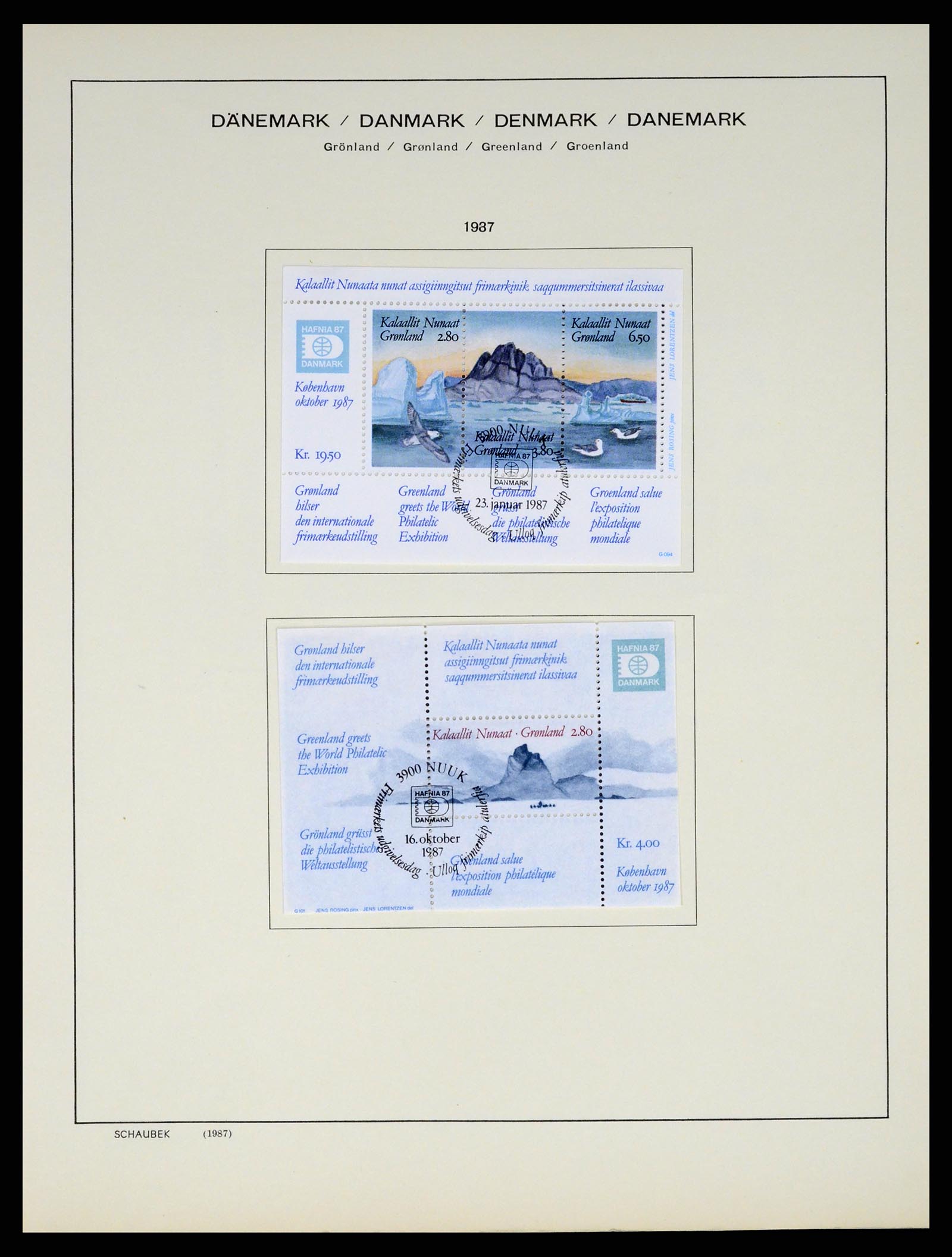 37314 082 - Postzegelverzameling 37314 Groenland 1938-2010.