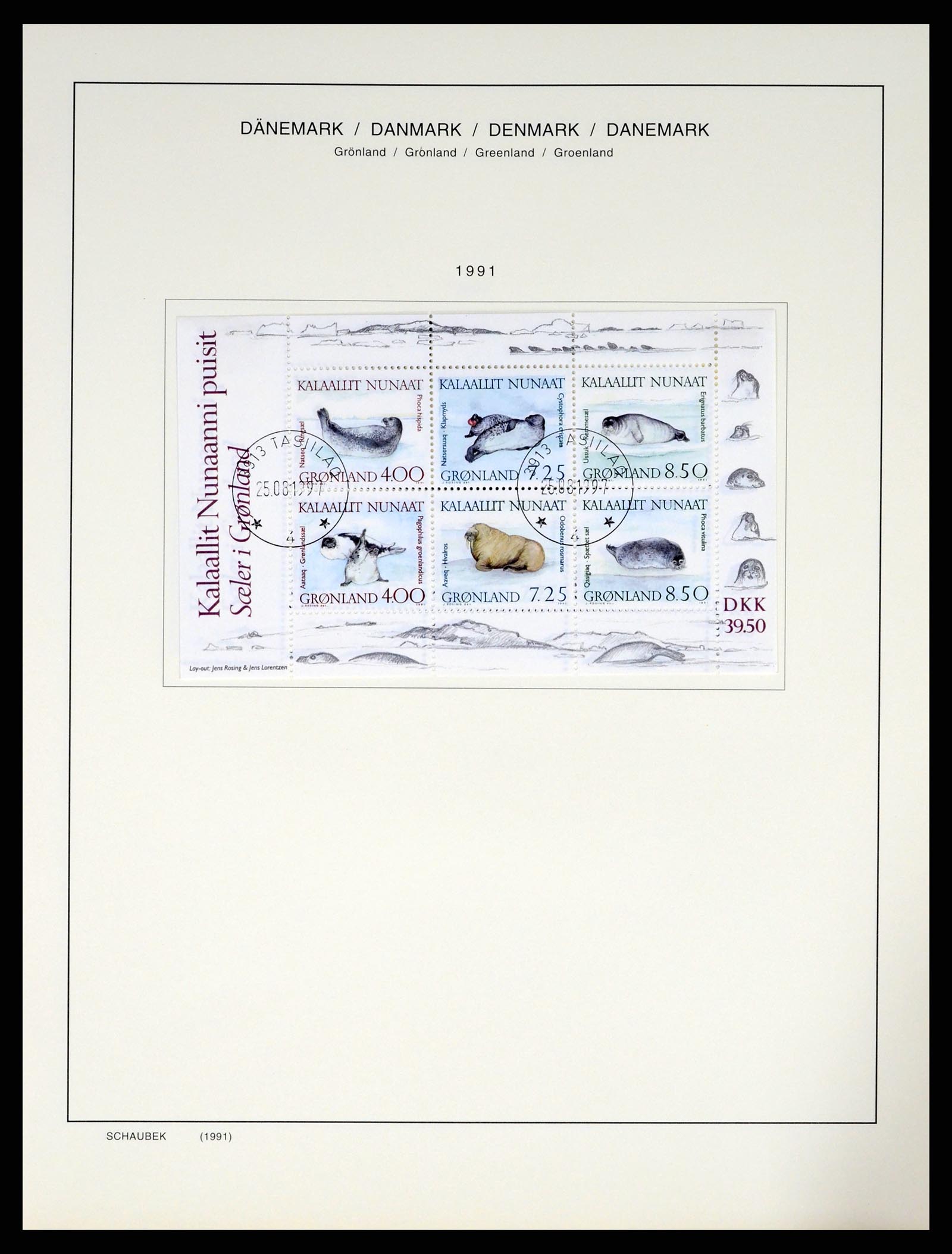 37314 083 - Postzegelverzameling 37314 Groenland 1938-2010.