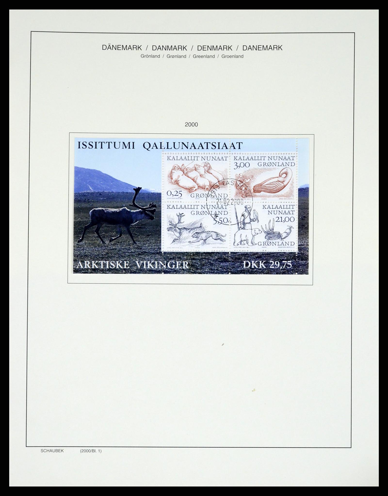 37314 101 - Postzegelverzameling 37314 Groenland 1938-2010.