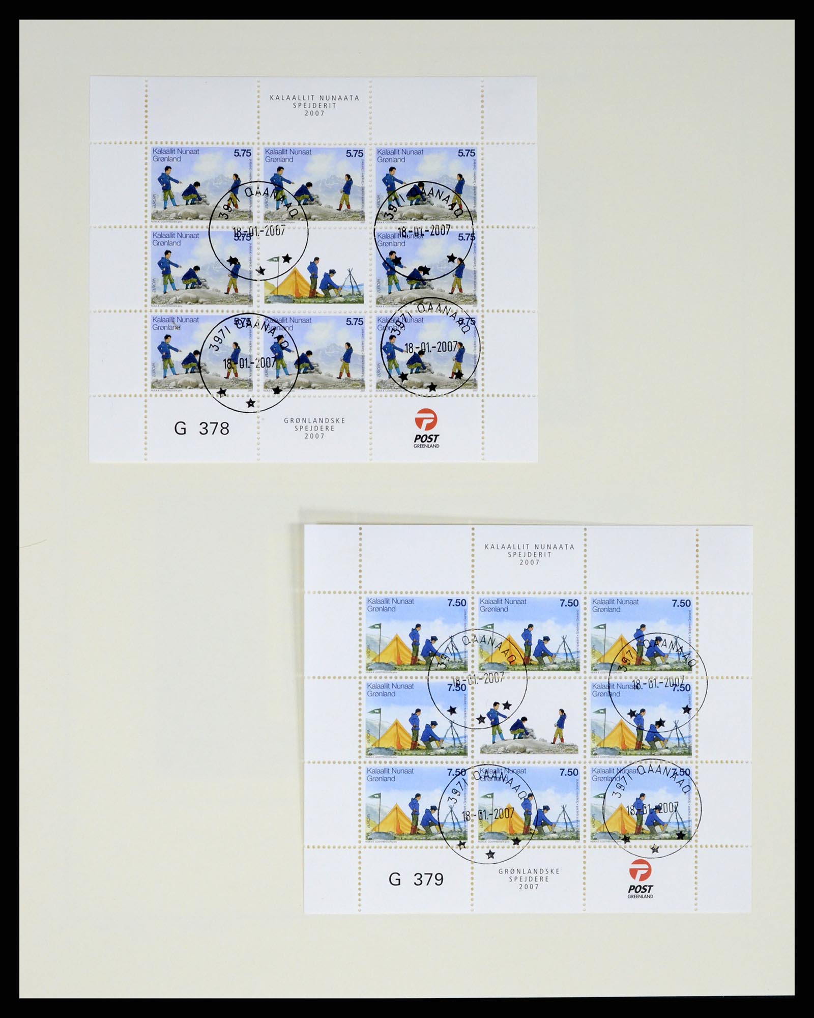 37314 121 - Postzegelverzameling 37314 Groenland 1938-2010.