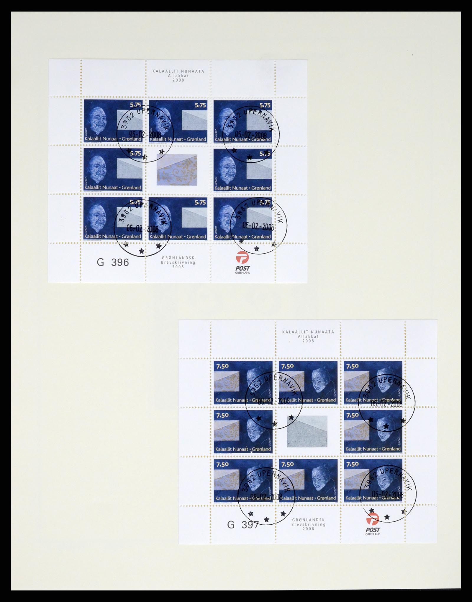 37314 124 - Postzegelverzameling 37314 Groenland 1938-2010.