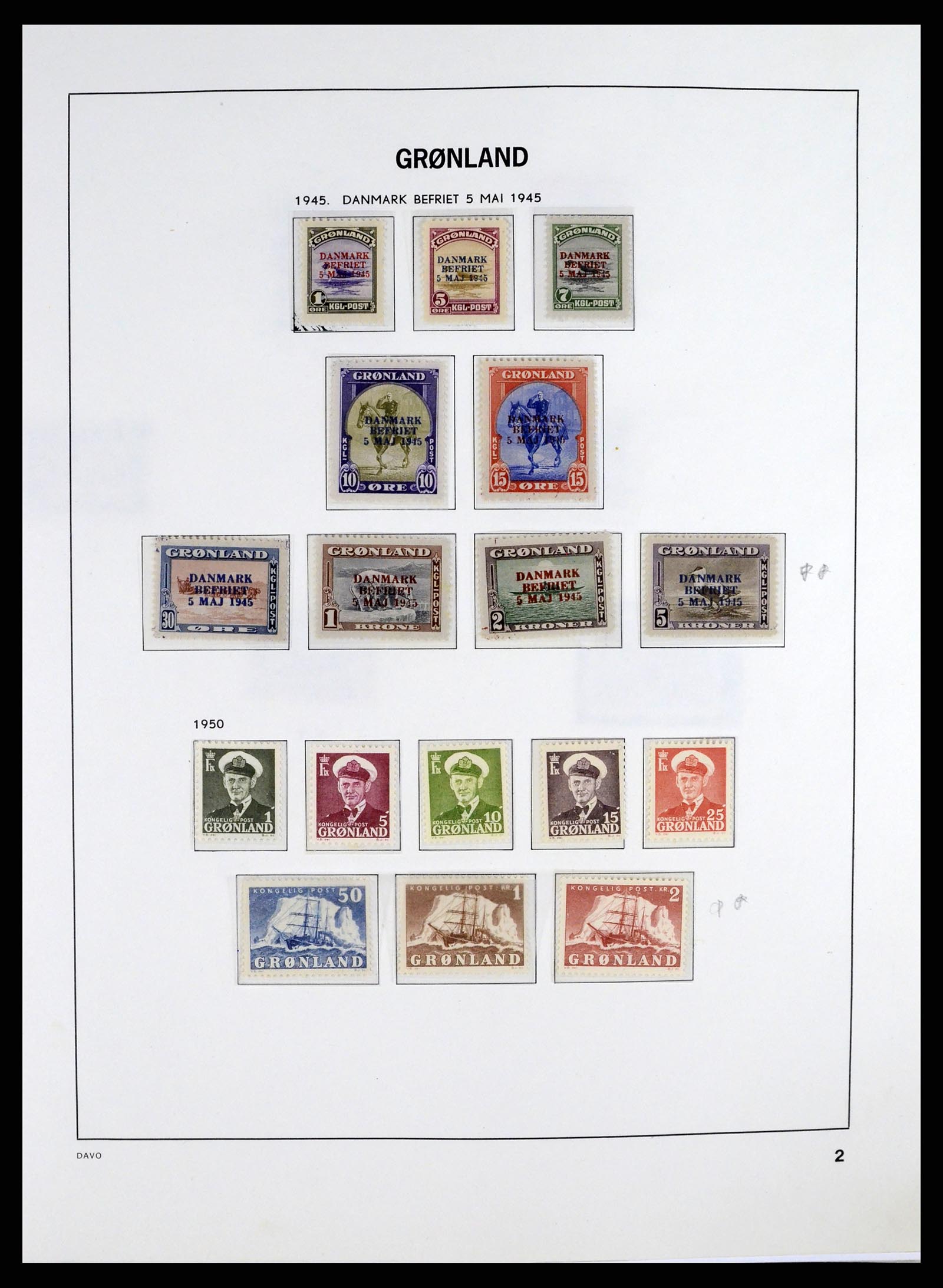37315 003 - Postzegelverzameling 37315 Groenland 1938-2020!