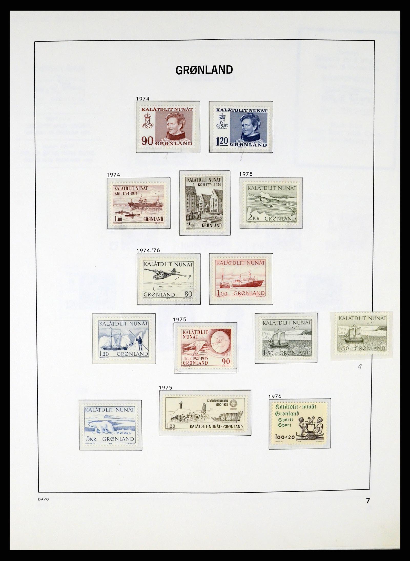 37315 009 - Postzegelverzameling 37315 Groenland 1938-2020!