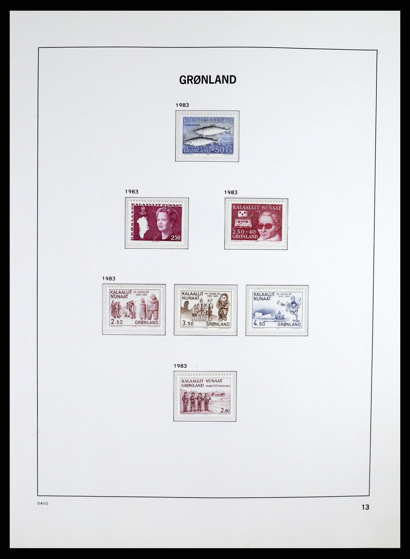 37315 015 - Postzegelverzameling 37315 Groenland 1938-2020!