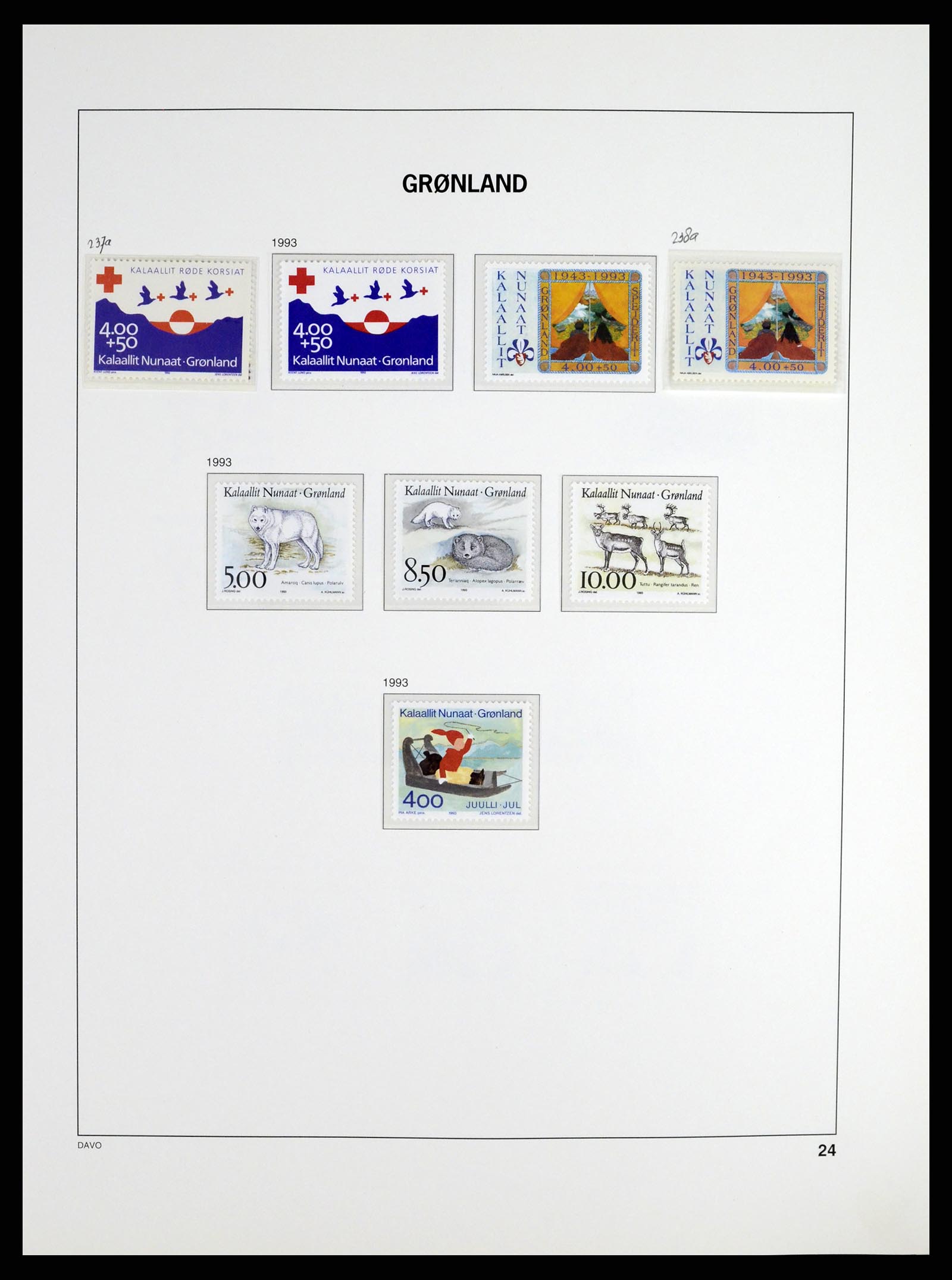 37315 026 - Postzegelverzameling 37315 Groenland 1938-2020!
