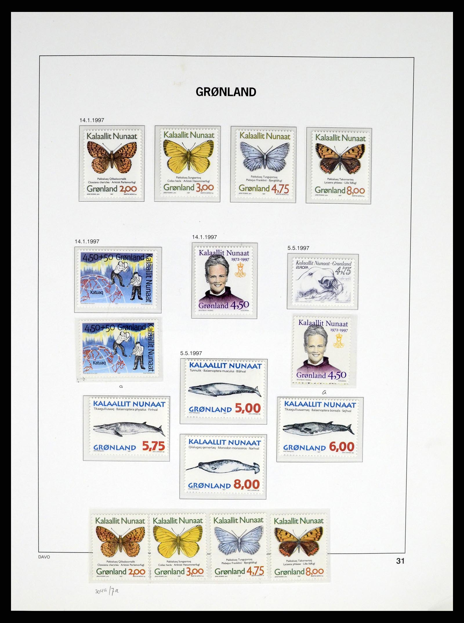 37315 034 - Postzegelverzameling 37315 Groenland 1938-2020!