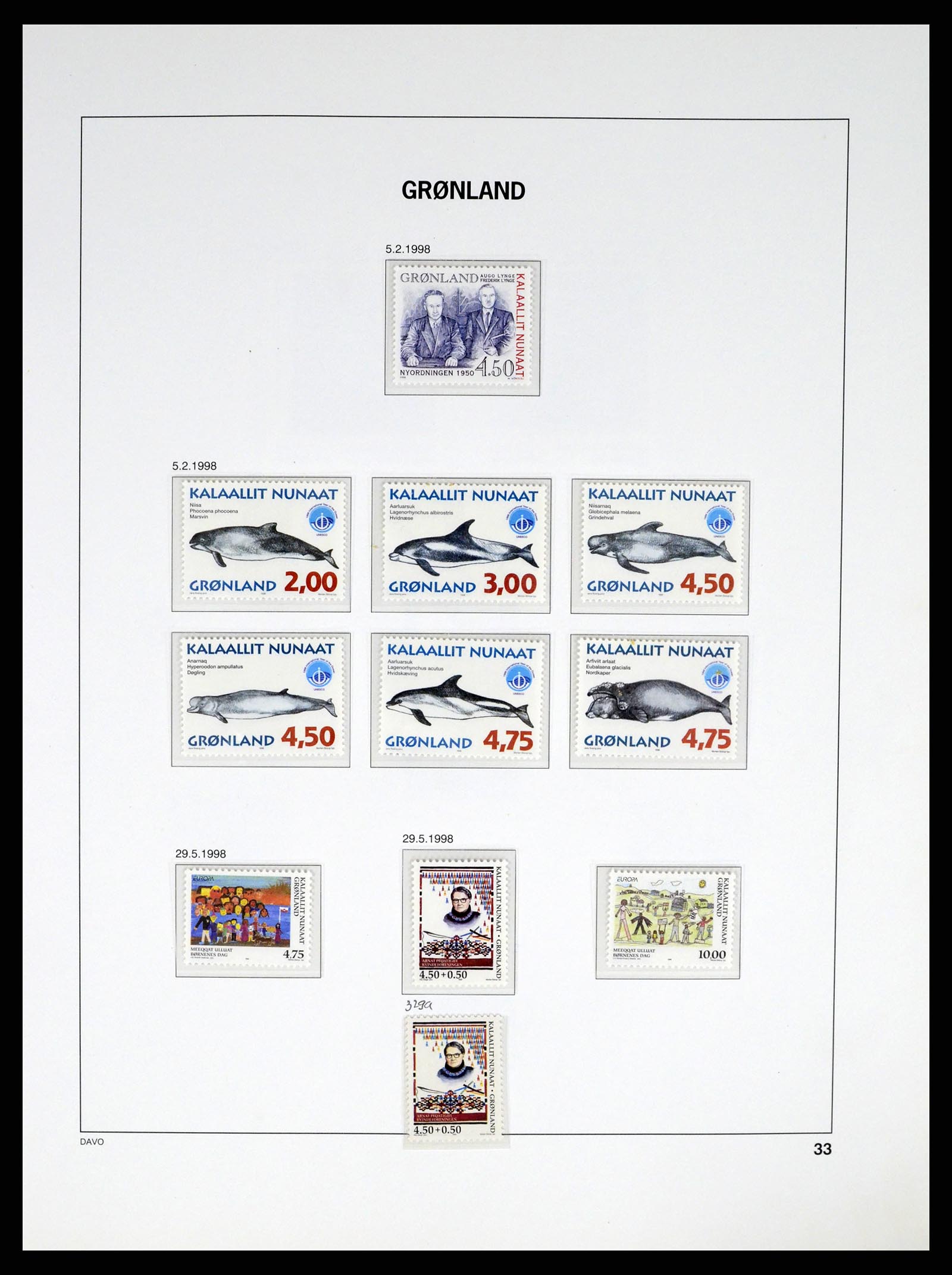 37315 036 - Postzegelverzameling 37315 Groenland 1938-2020!