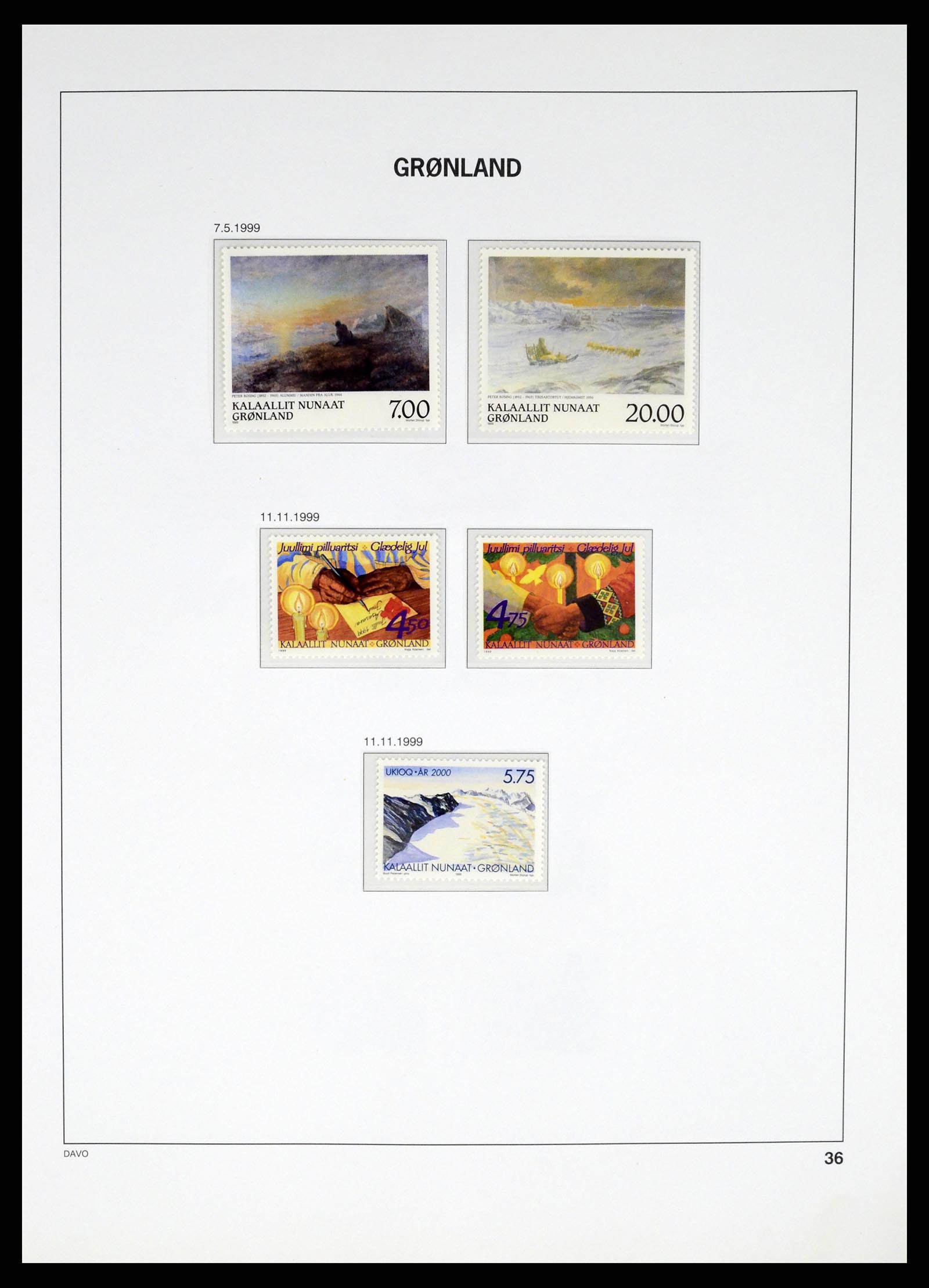 37315 039 - Postzegelverzameling 37315 Groenland 1938-2020!