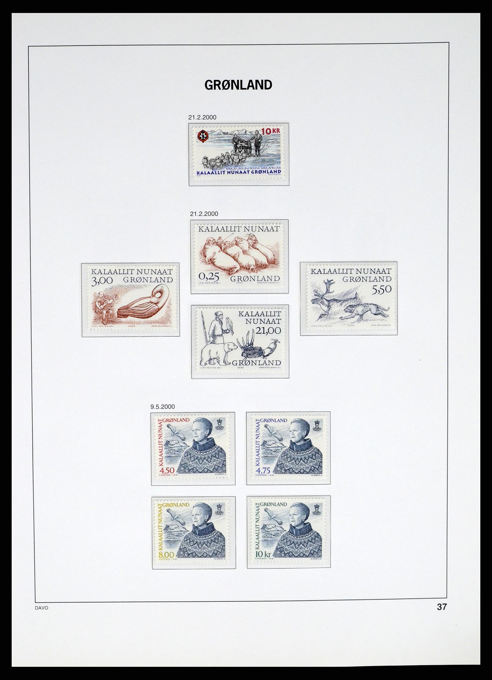 37315 040 - Postzegelverzameling 37315 Groenland 1938-2020!