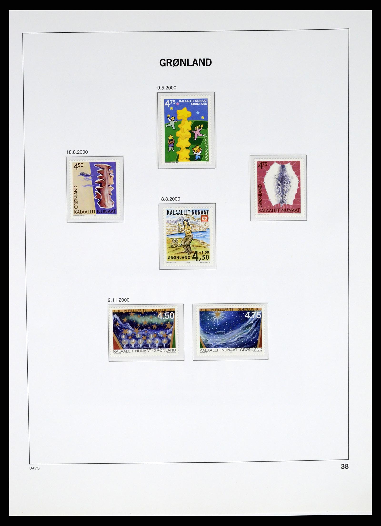 37315 041 - Postzegelverzameling 37315 Groenland 1938-2020!