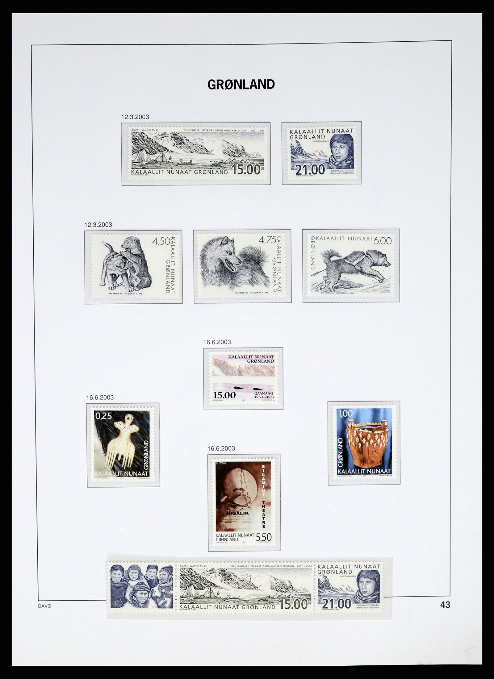 37315 050 - Postzegelverzameling 37315 Groenland 1938-2020!