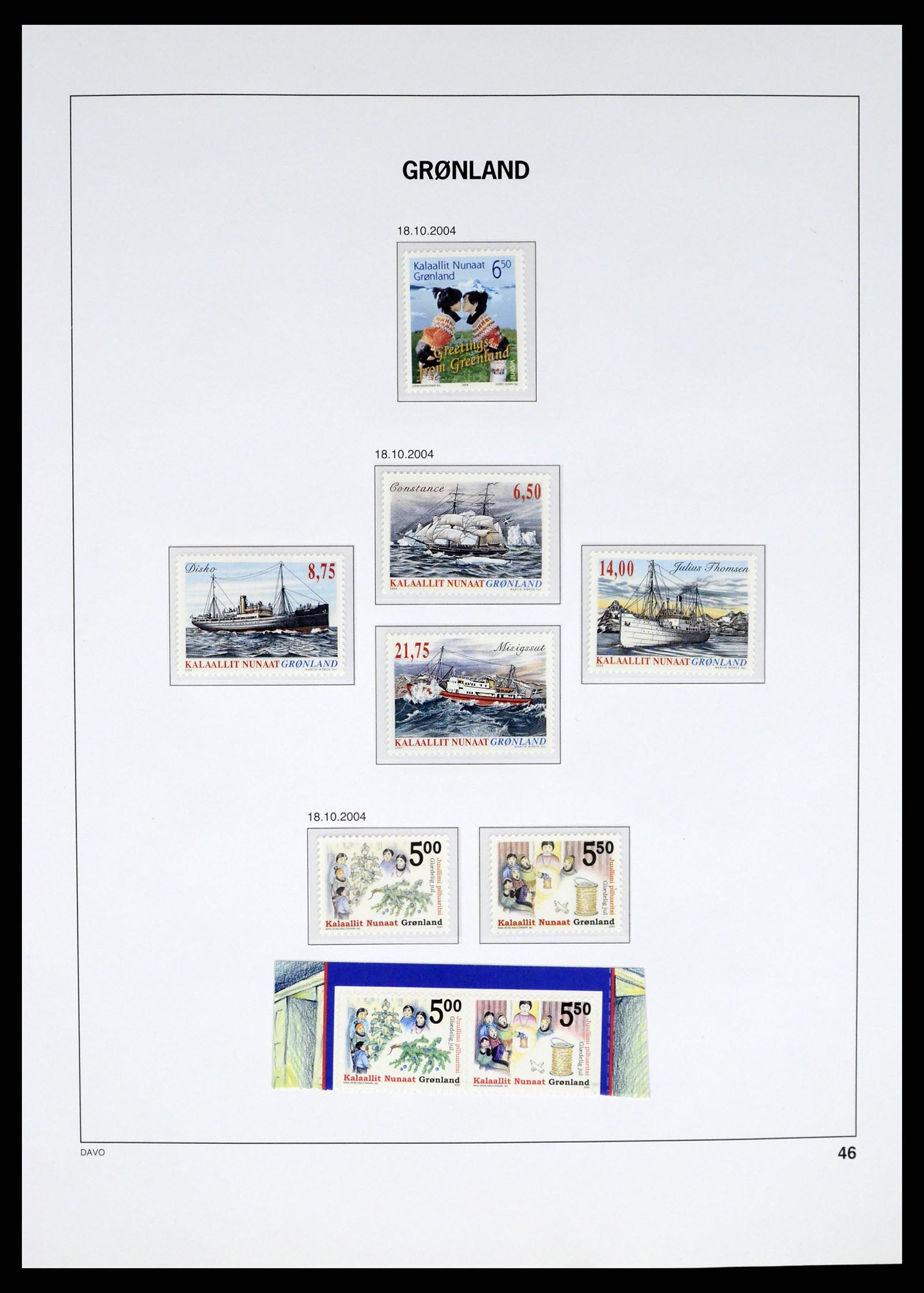 37315 055 - Postzegelverzameling 37315 Groenland 1938-2020!