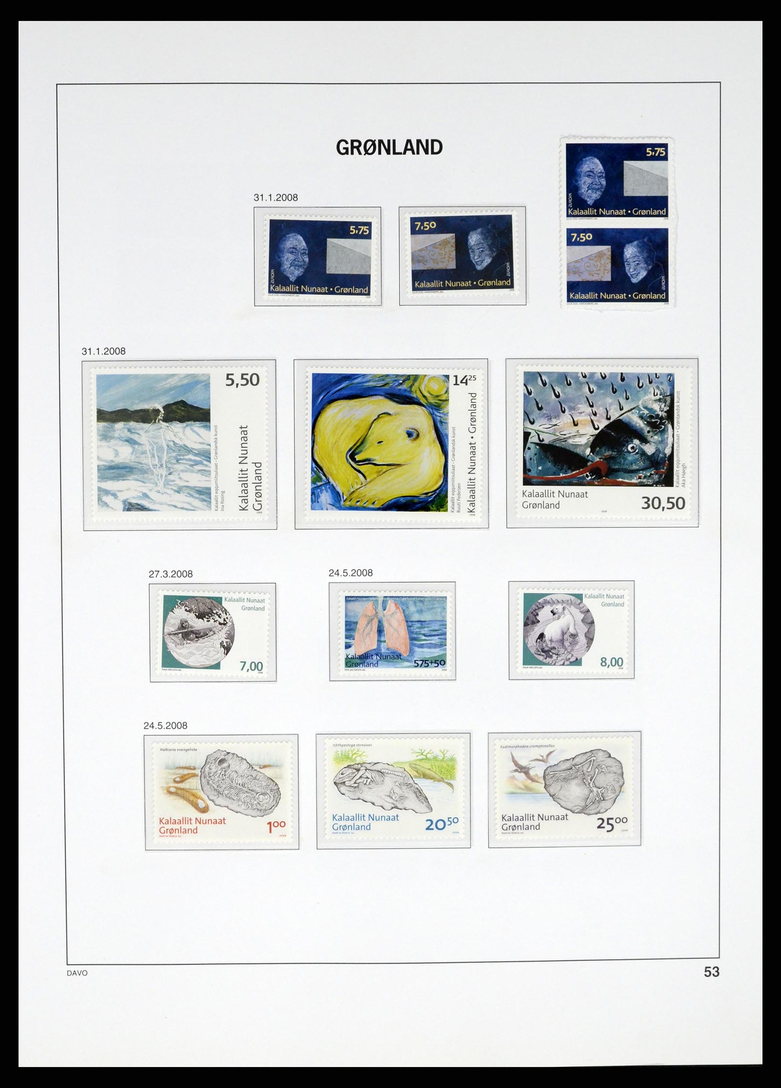 37315 065 - Postzegelverzameling 37315 Groenland 1938-2020!