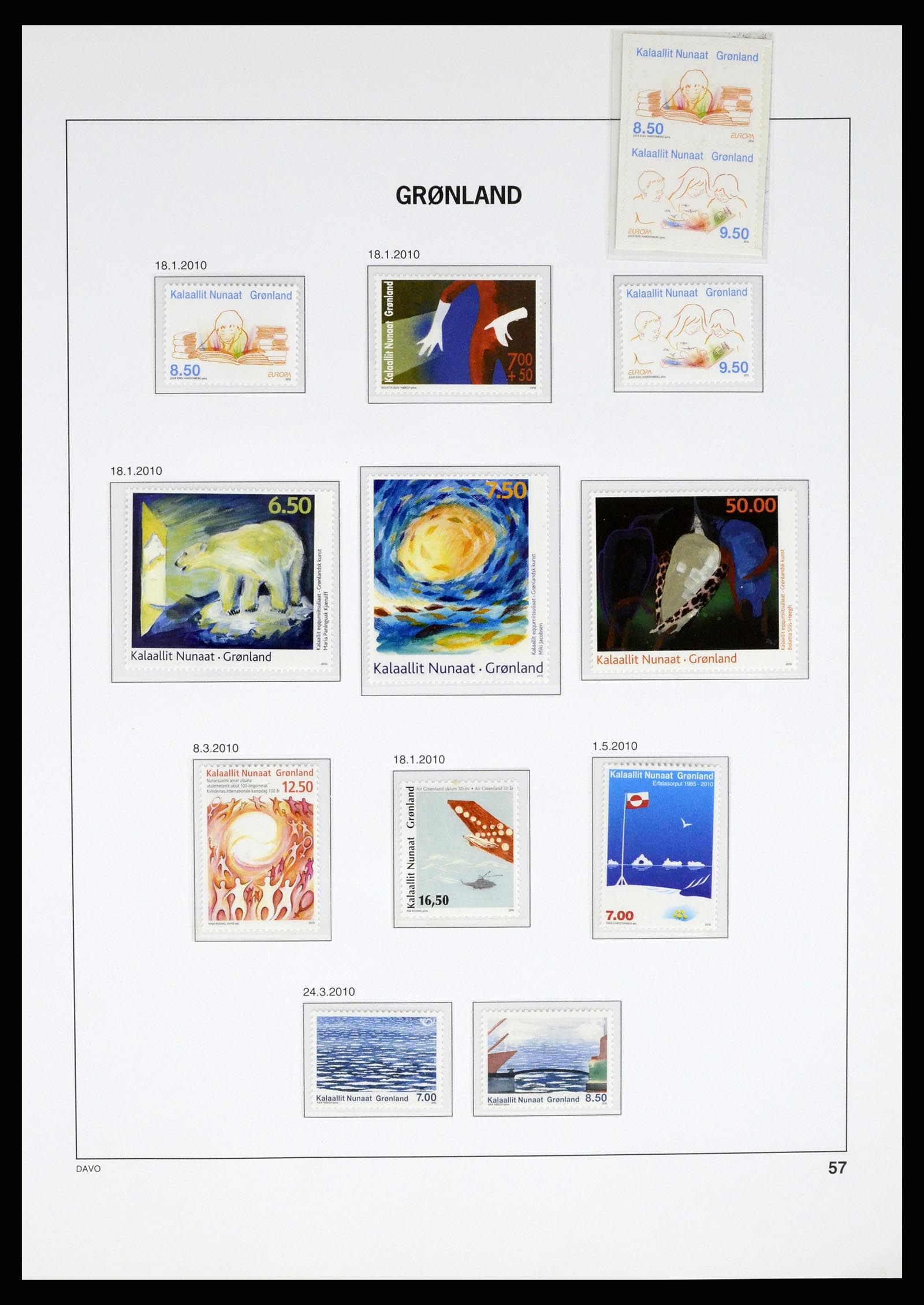 37315 071 - Postzegelverzameling 37315 Groenland 1938-2020!