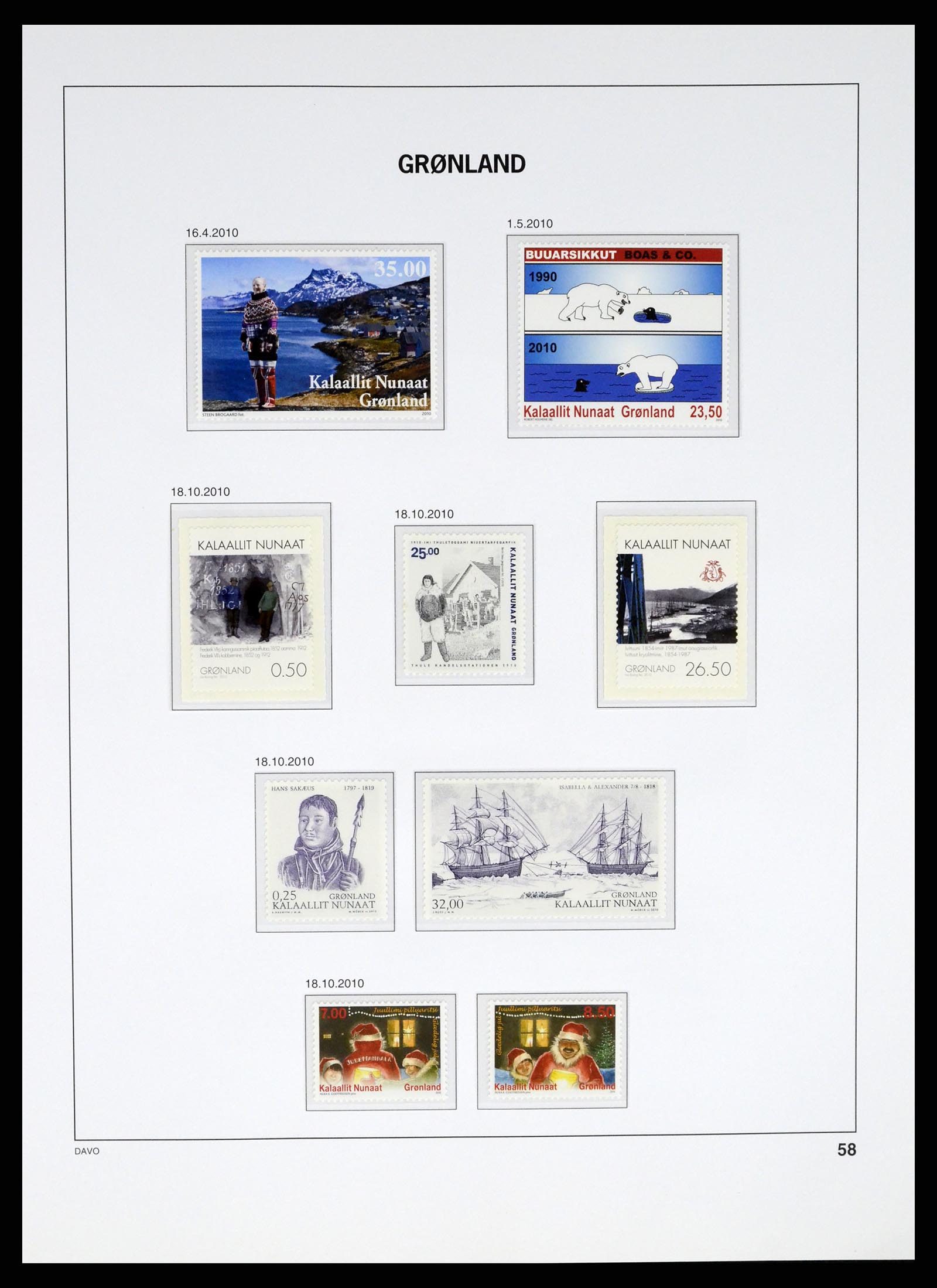 37315 072 - Postzegelverzameling 37315 Groenland 1938-2020!