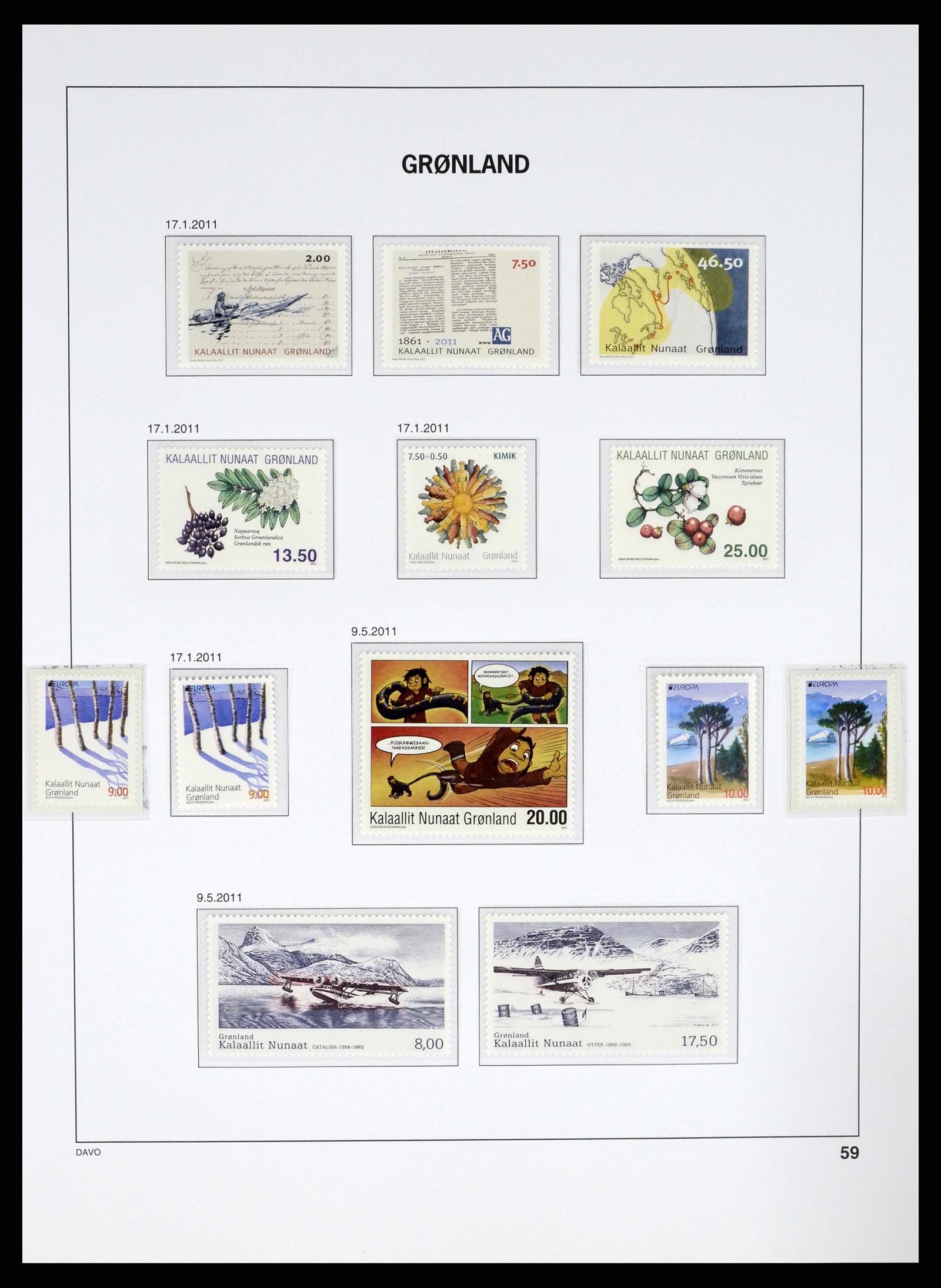 37315 073 - Postzegelverzameling 37315 Groenland 1938-2020!
