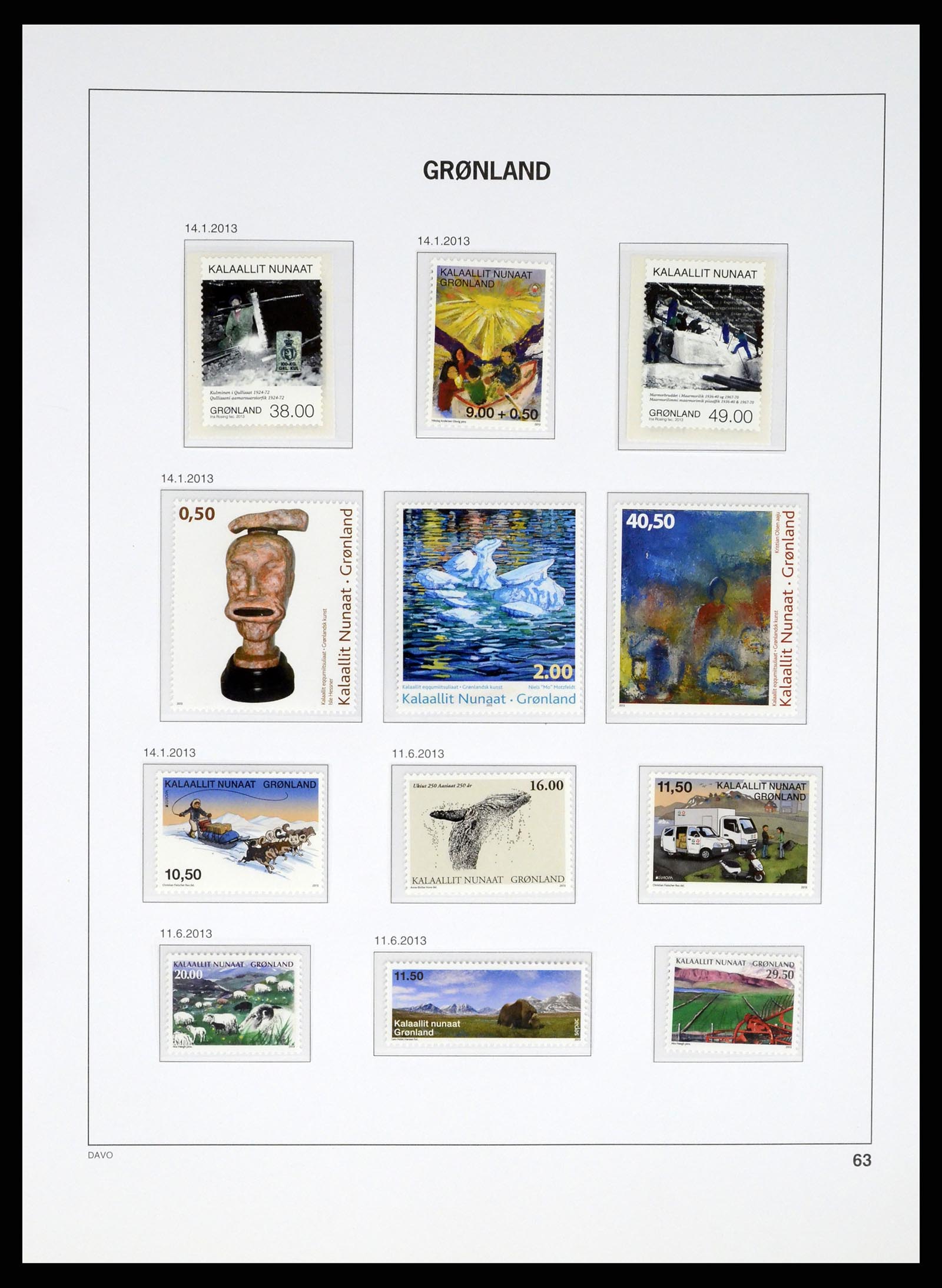 37315 077 - Postzegelverzameling 37315 Groenland 1938-2020!