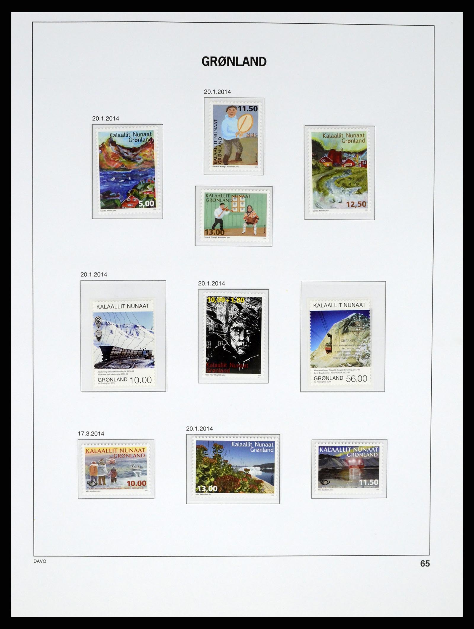 37315 080 - Postzegelverzameling 37315 Groenland 1938-2020!