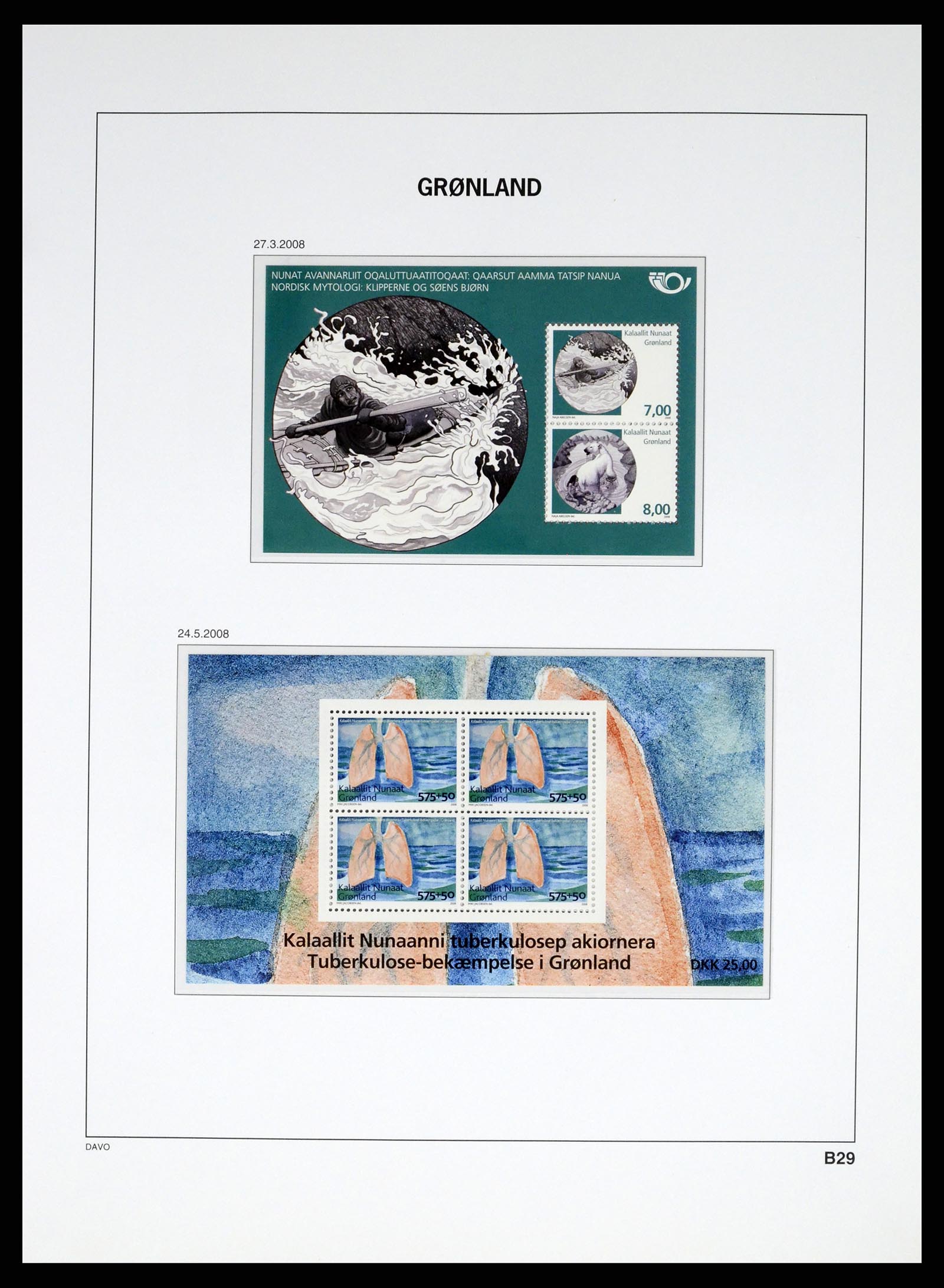 37315 127 - Postzegelverzameling 37315 Groenland 1938-2020!