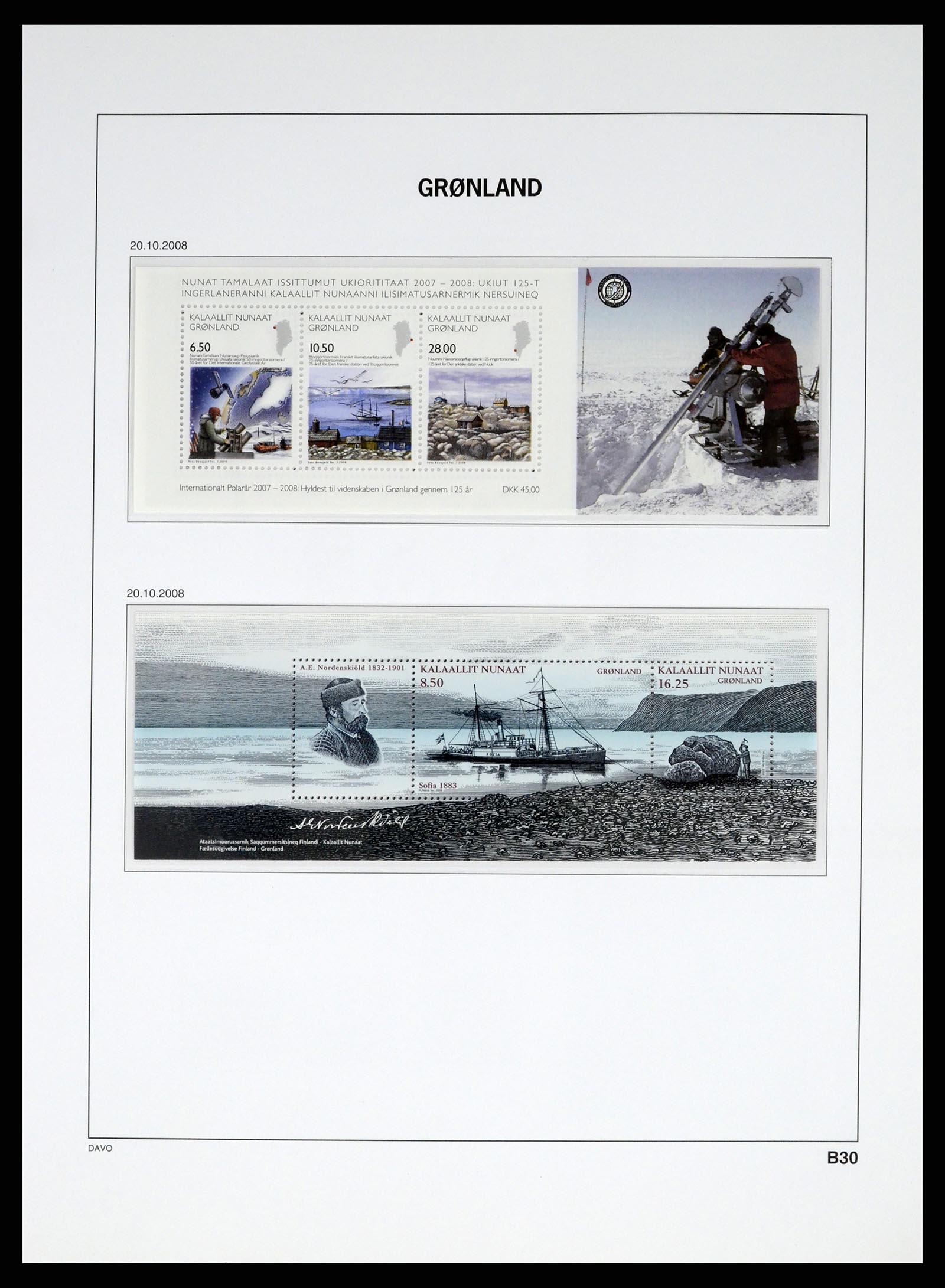 37315 128 - Postzegelverzameling 37315 Groenland 1938-2020!
