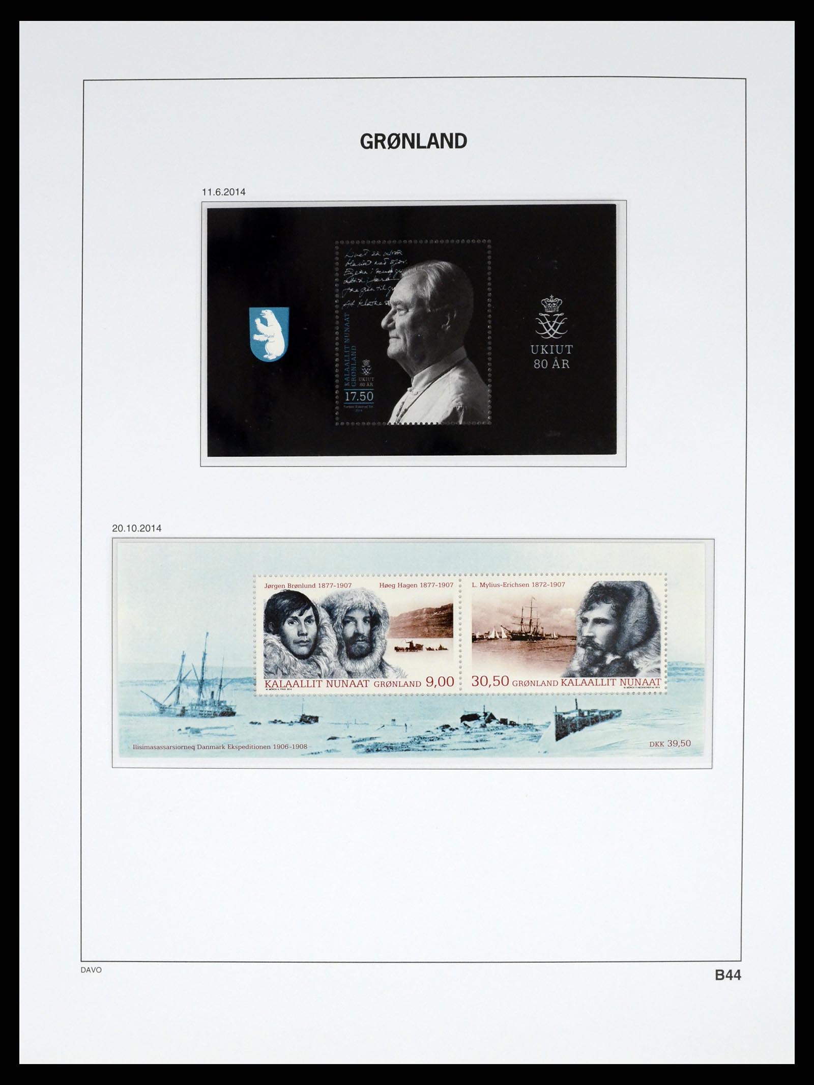 37315 144 - Postzegelverzameling 37315 Groenland 1938-2020!