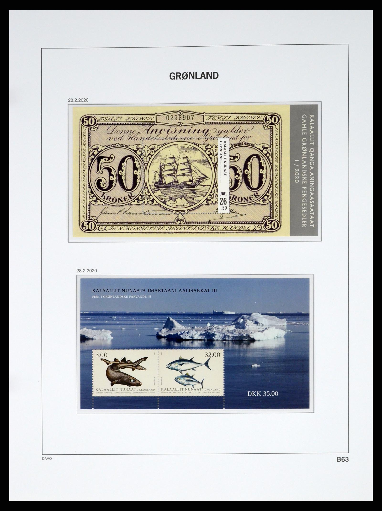 37315 160 - Postzegelverzameling 37315 Groenland 1938-2020!