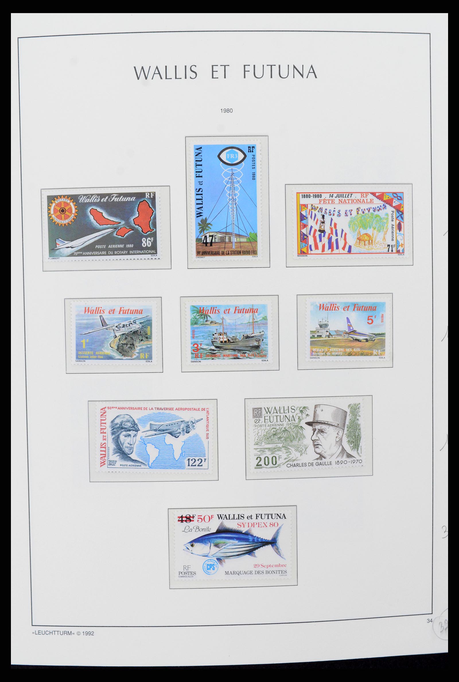 37316 001 - Stamp collection 37316 Wallis et Futuna 1980-2018!