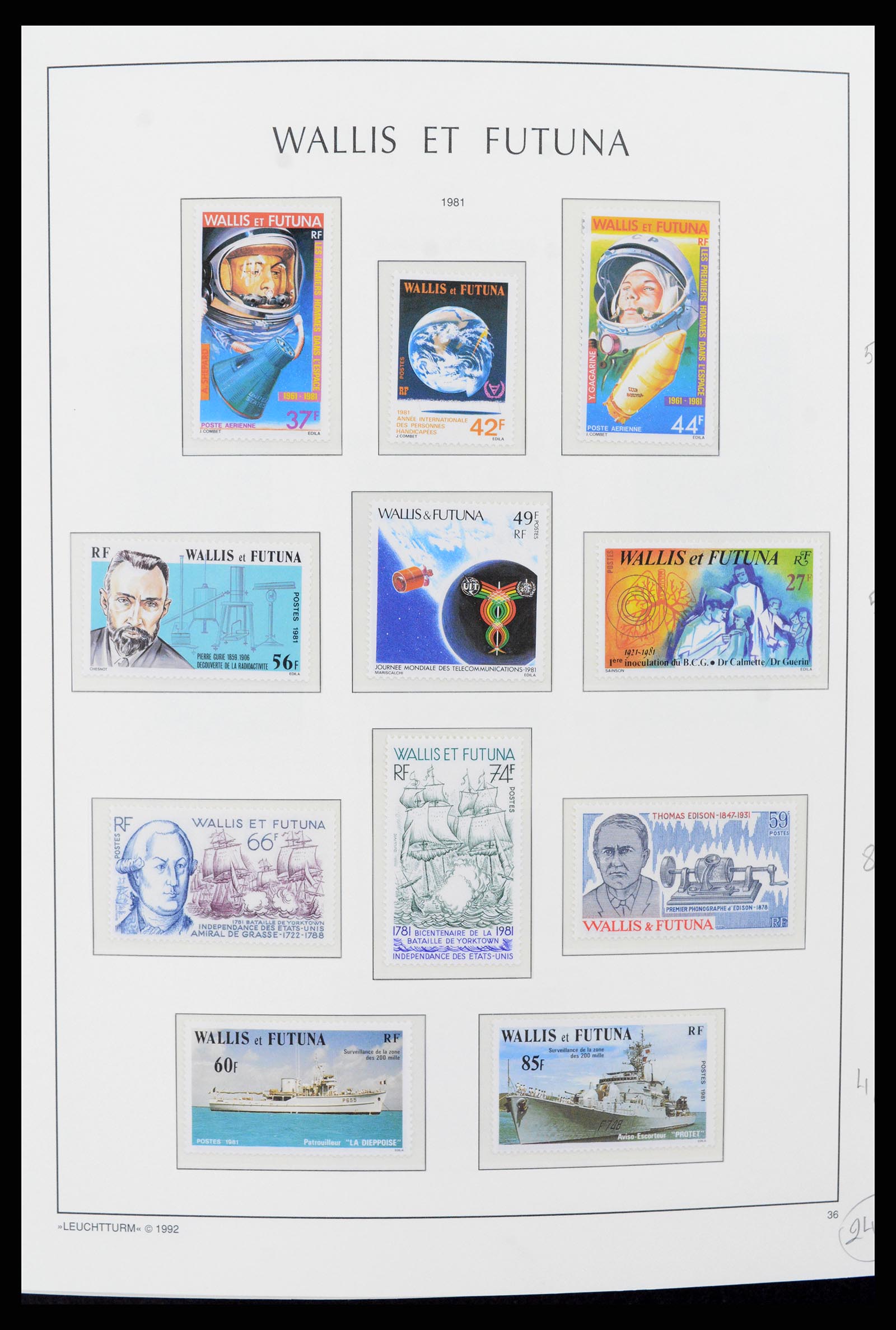 37316 003 - Stamp collection 37316 Wallis et Futuna 1980-2018!